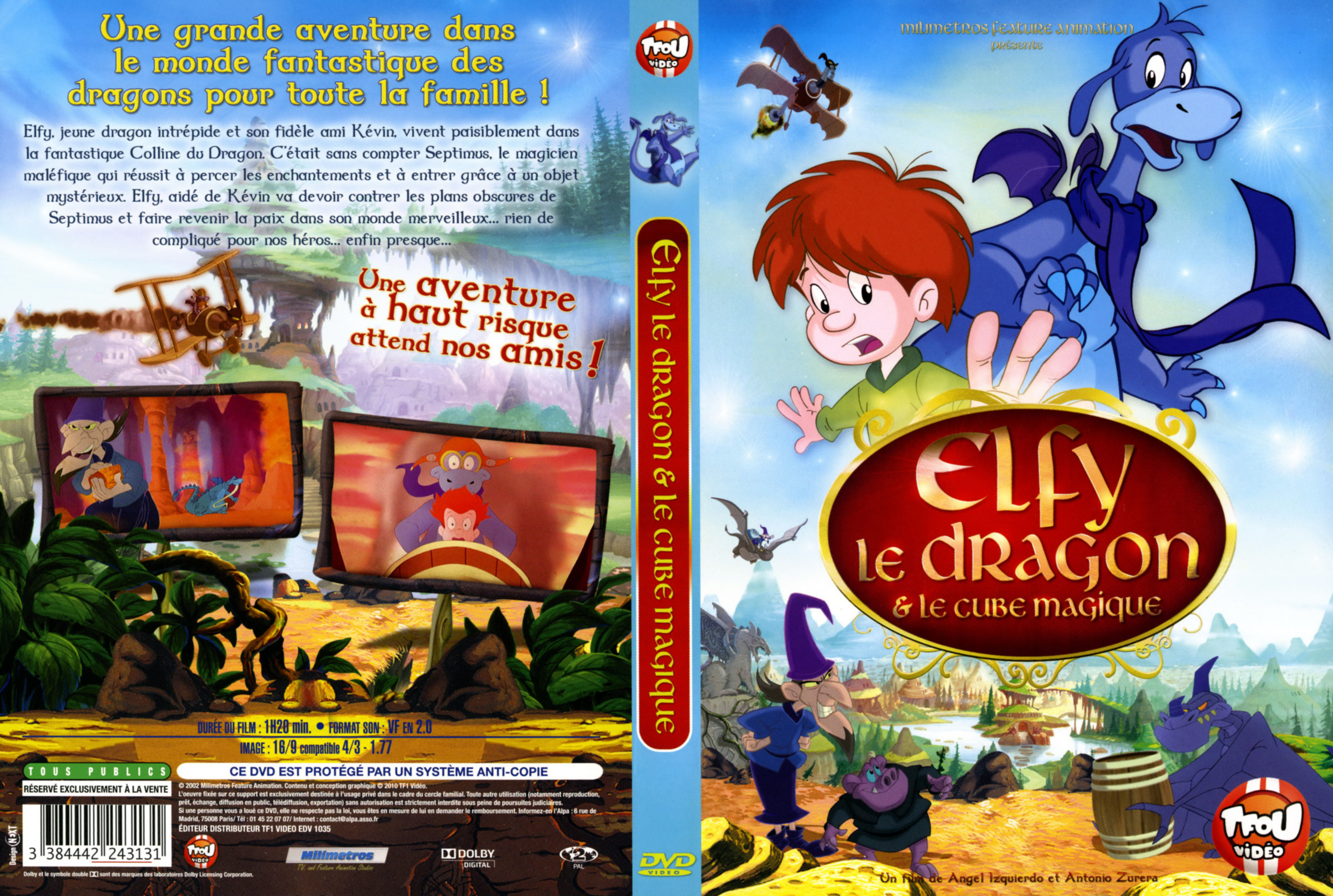 Jaquette DVD Elfy le dragon et le cube magique
