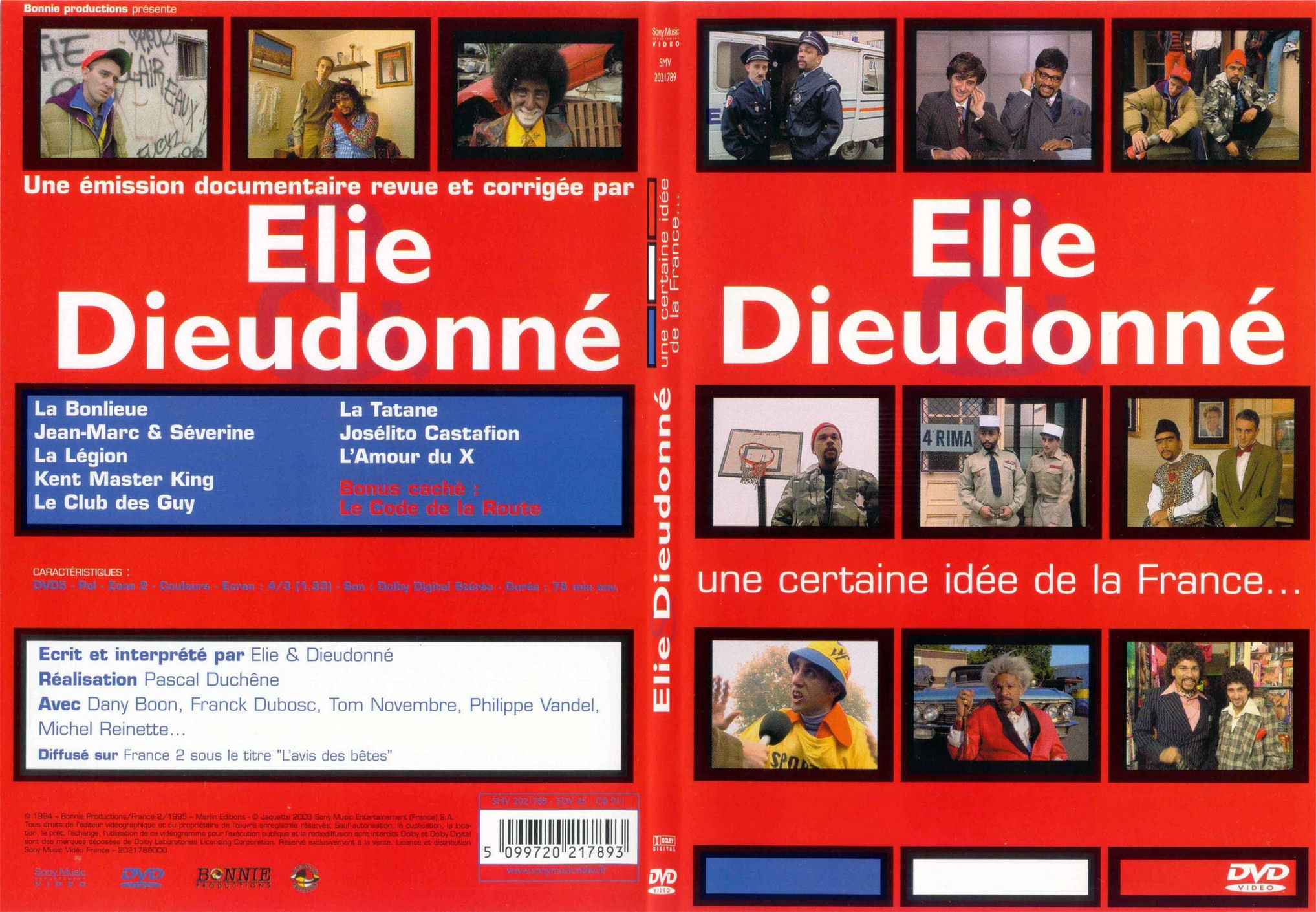 Jaquette DVD Elie et Dieudonn - Une certaine ide de la France - SLIM