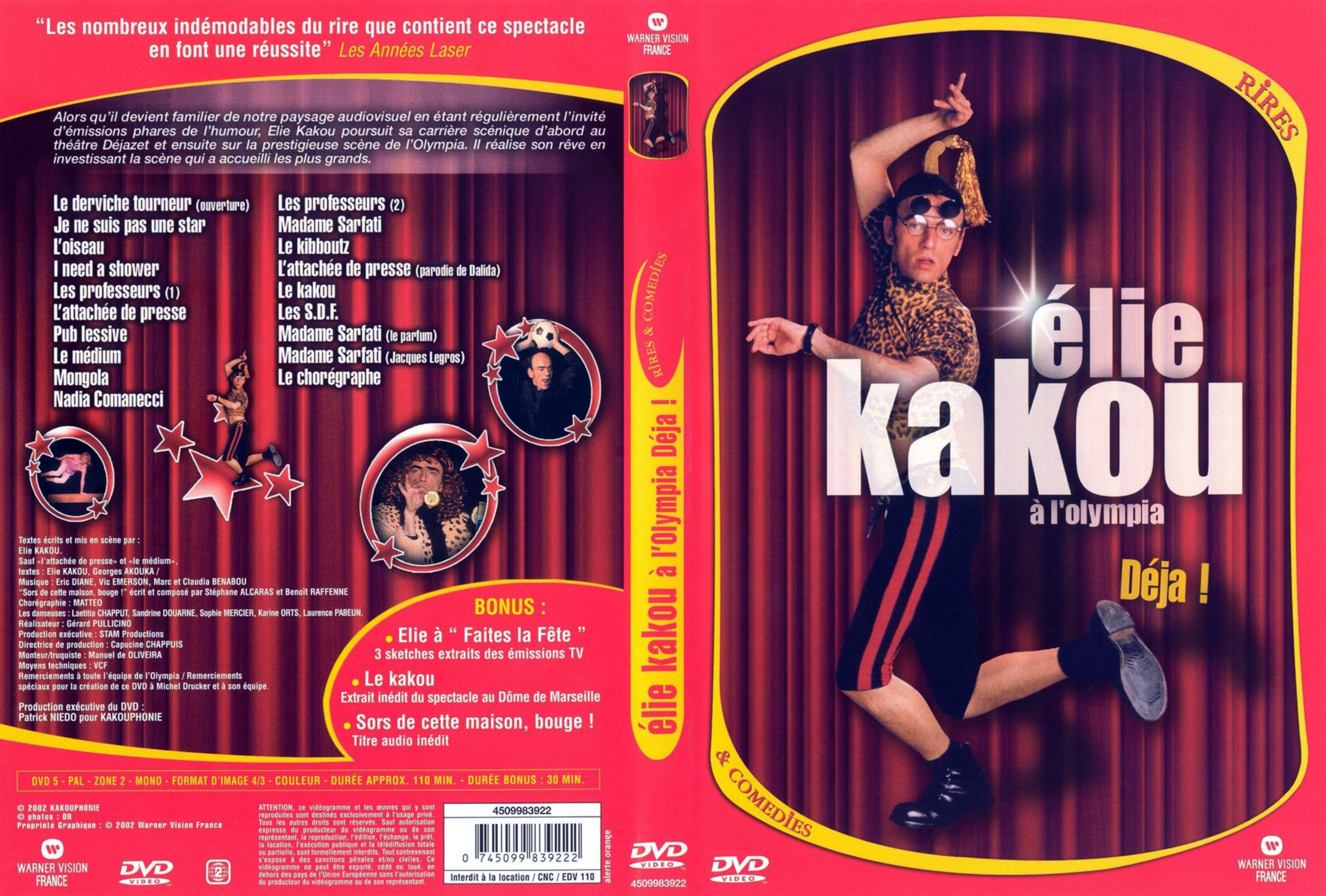 Jaquette DVD Elie kakou  l