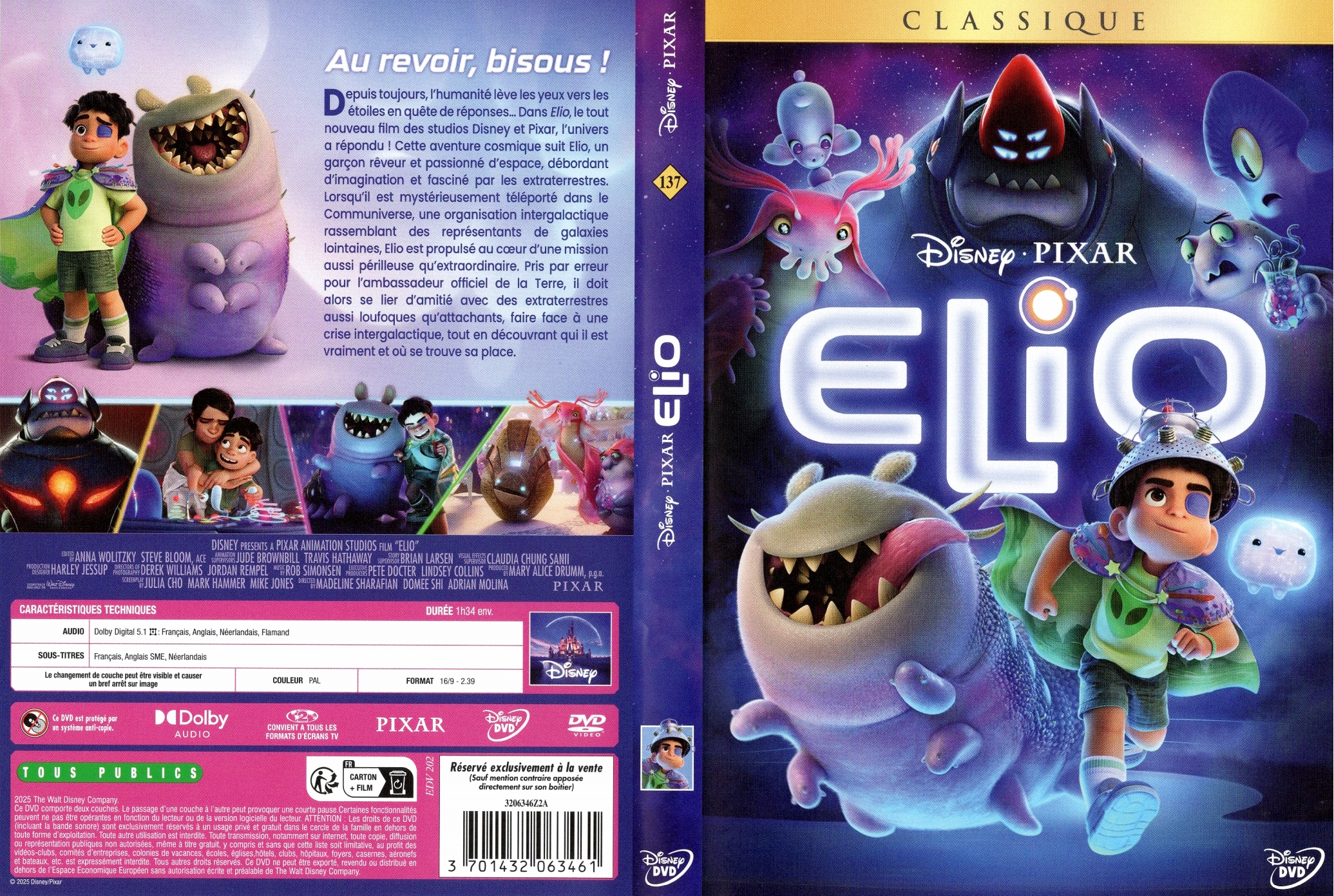 Jaquette DVD Elio