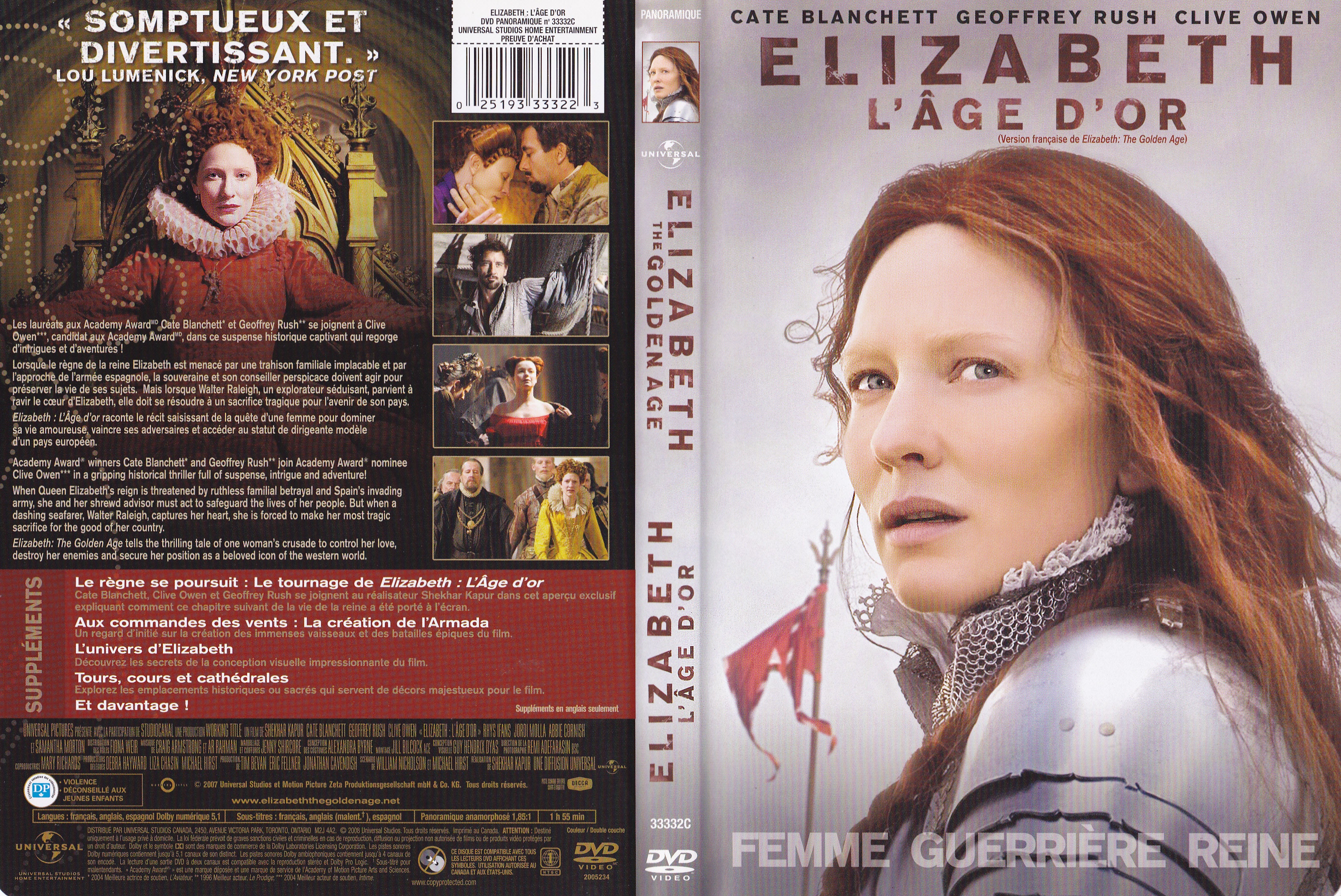 Jaquette DVD Elizabeth L