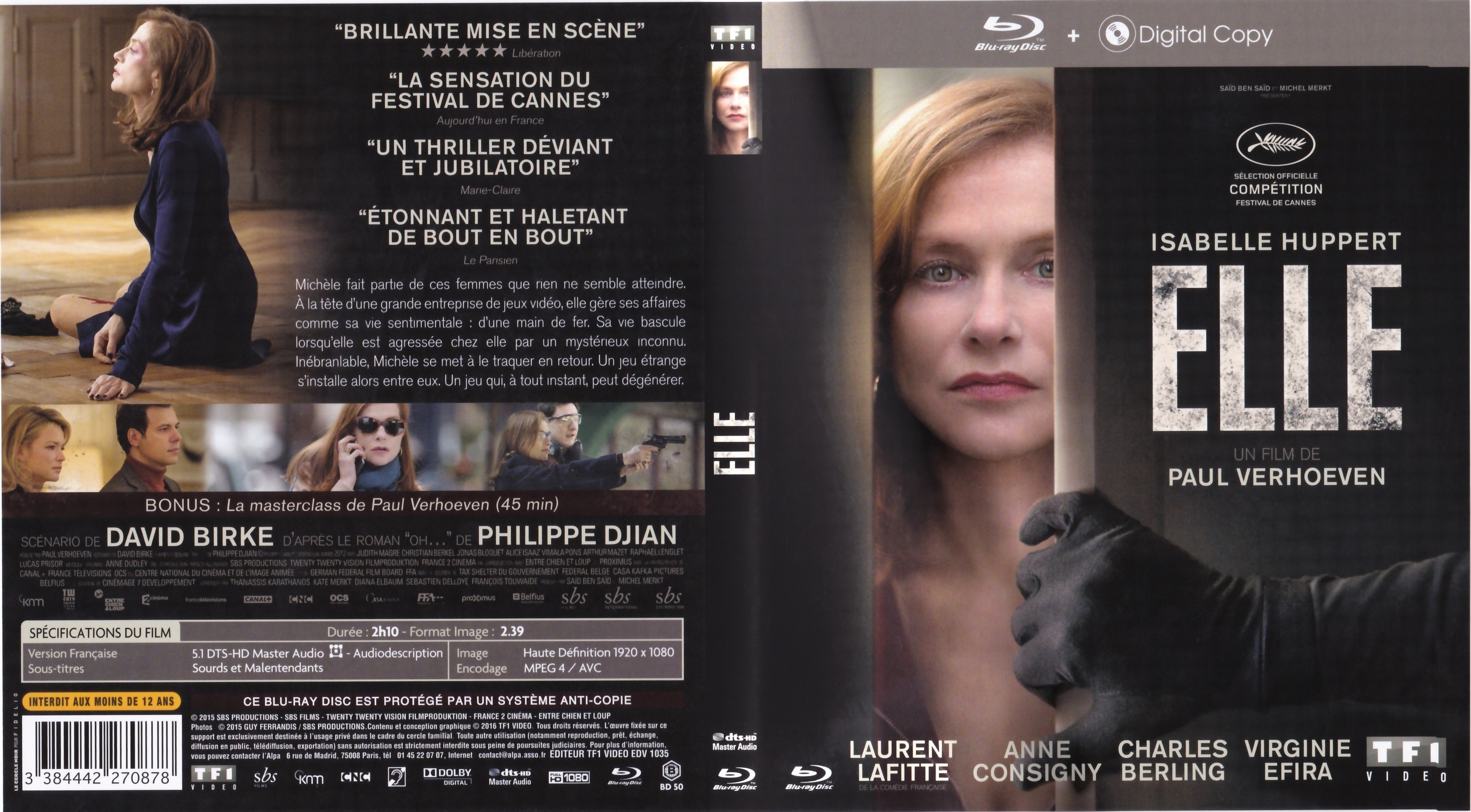 Jaquette DVD Elle (2016) (BLU-RAY)