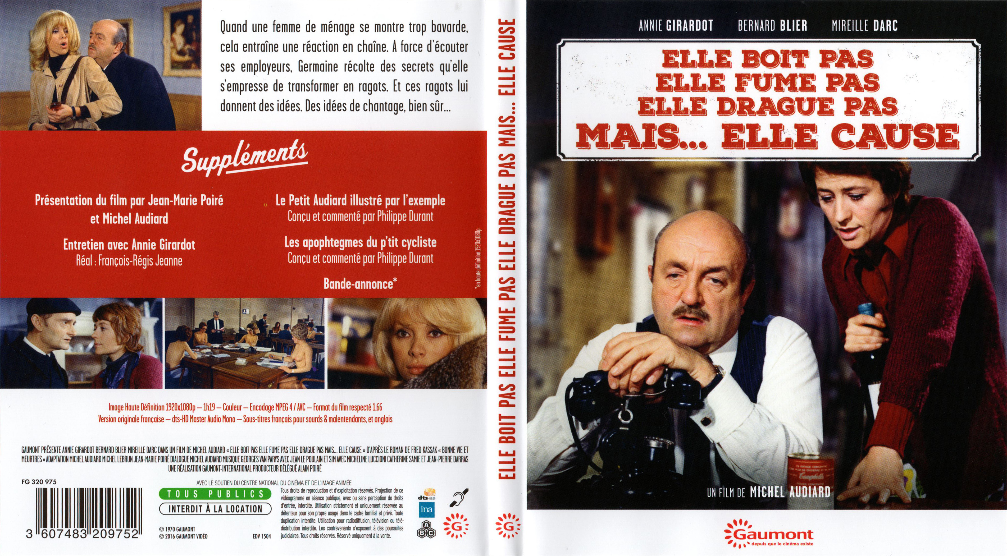 Jaquette DVD Elle boit pas elle fume pas elle drague pas mais elle cause (BLU-RAY)