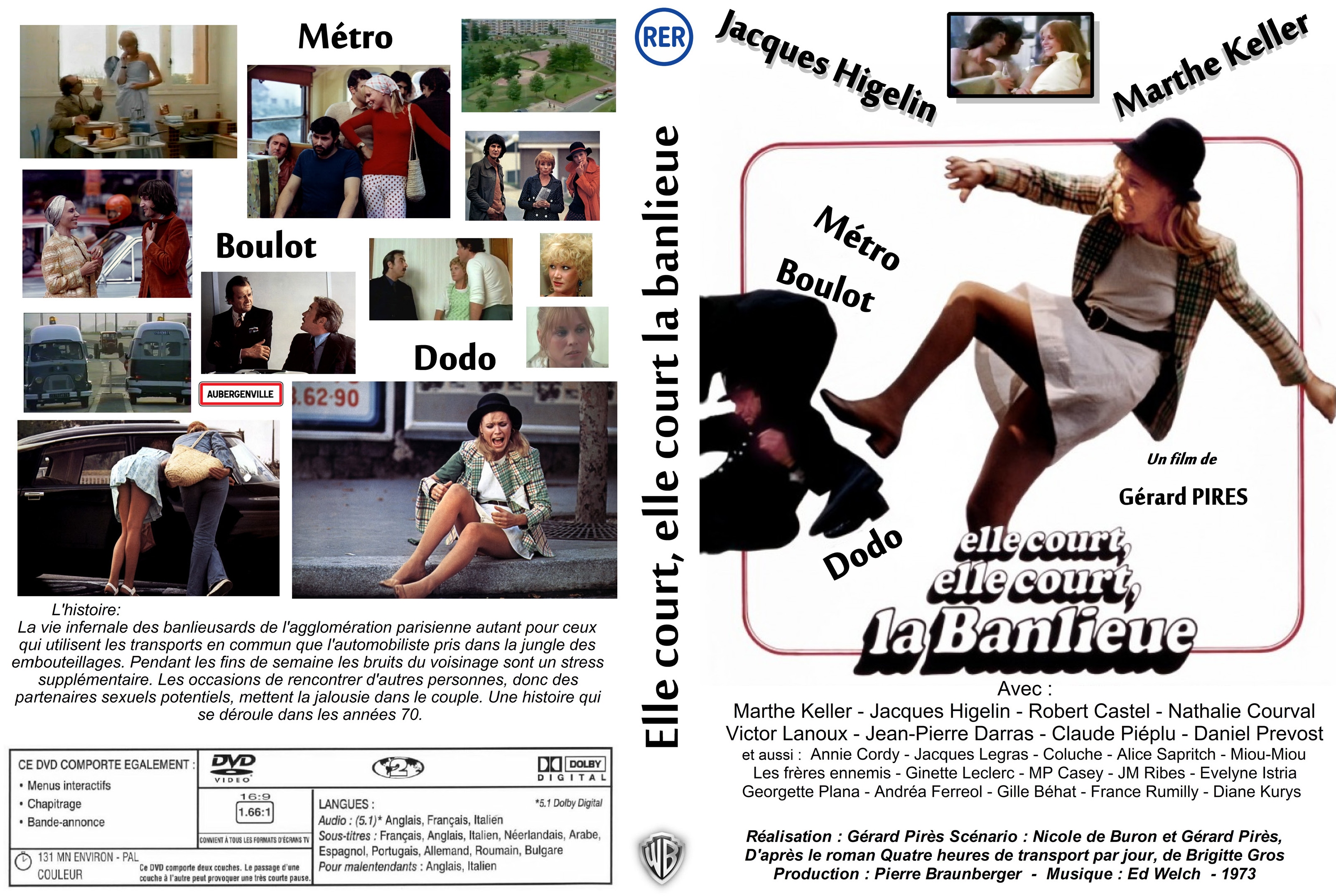 Jaquette DVD Elle court elle court la banlieue custom