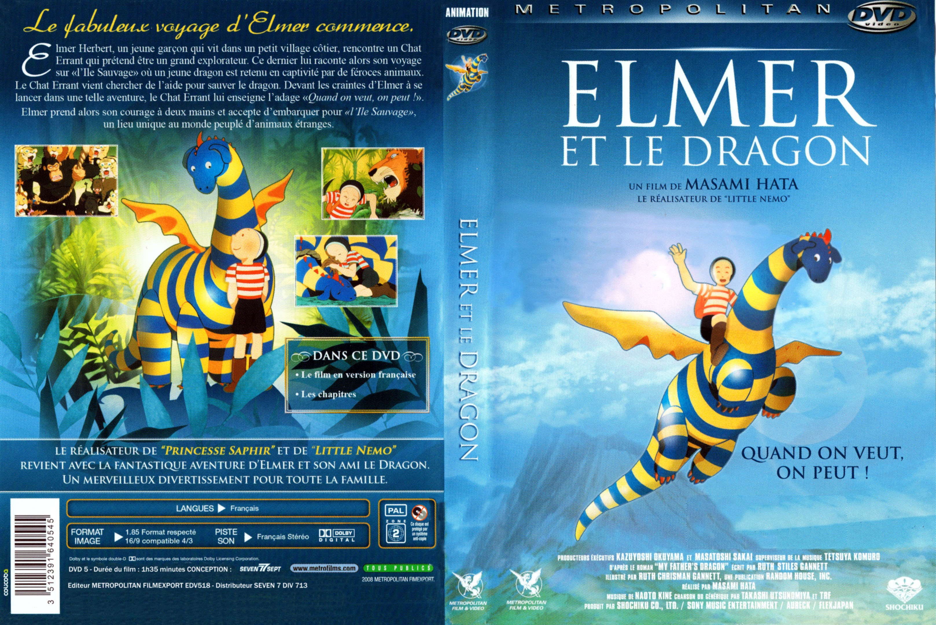 Jaquette DVD Elmer et le dragon