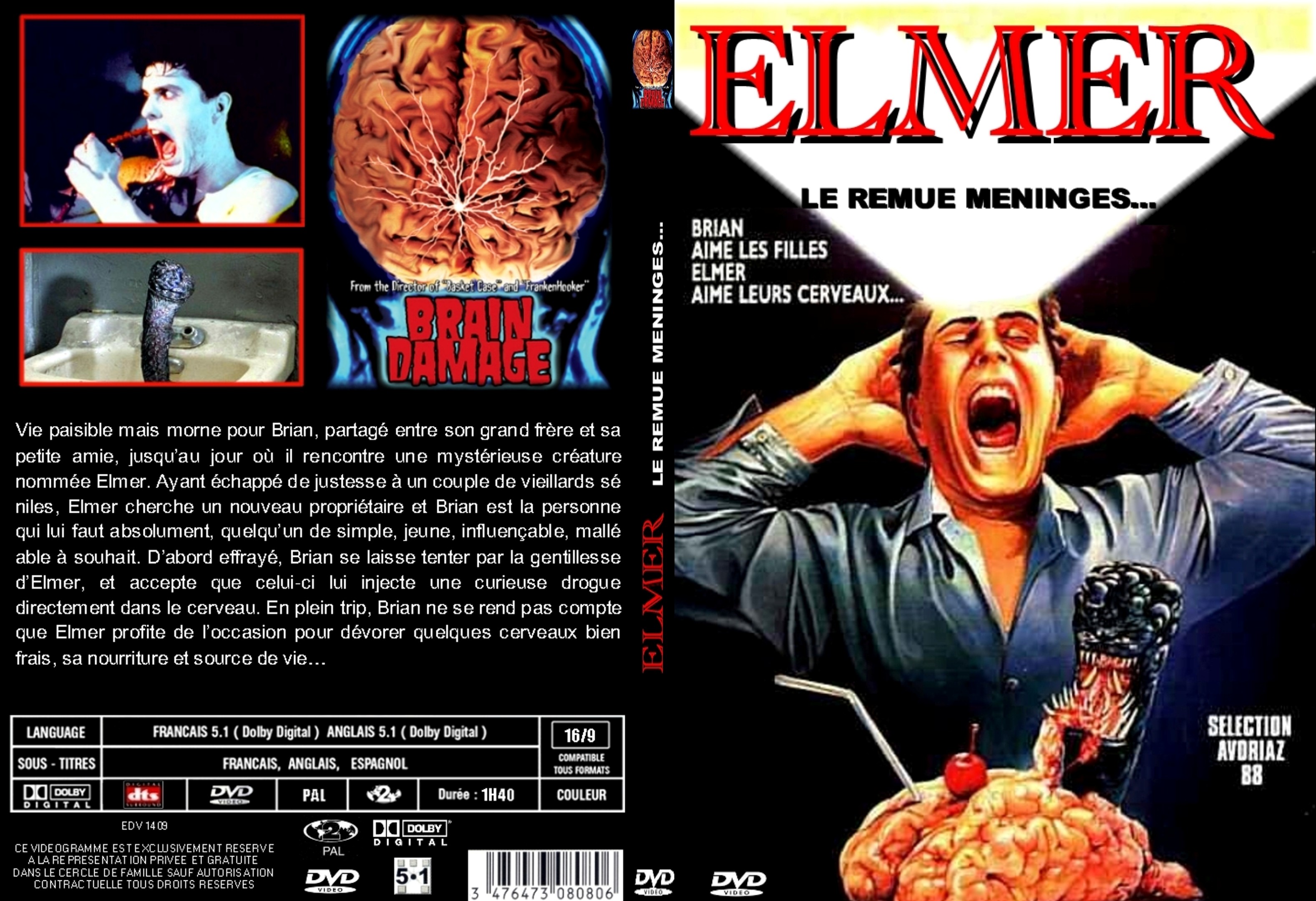 Jaquette DVD Elmer le remue meninges custom - SLIM