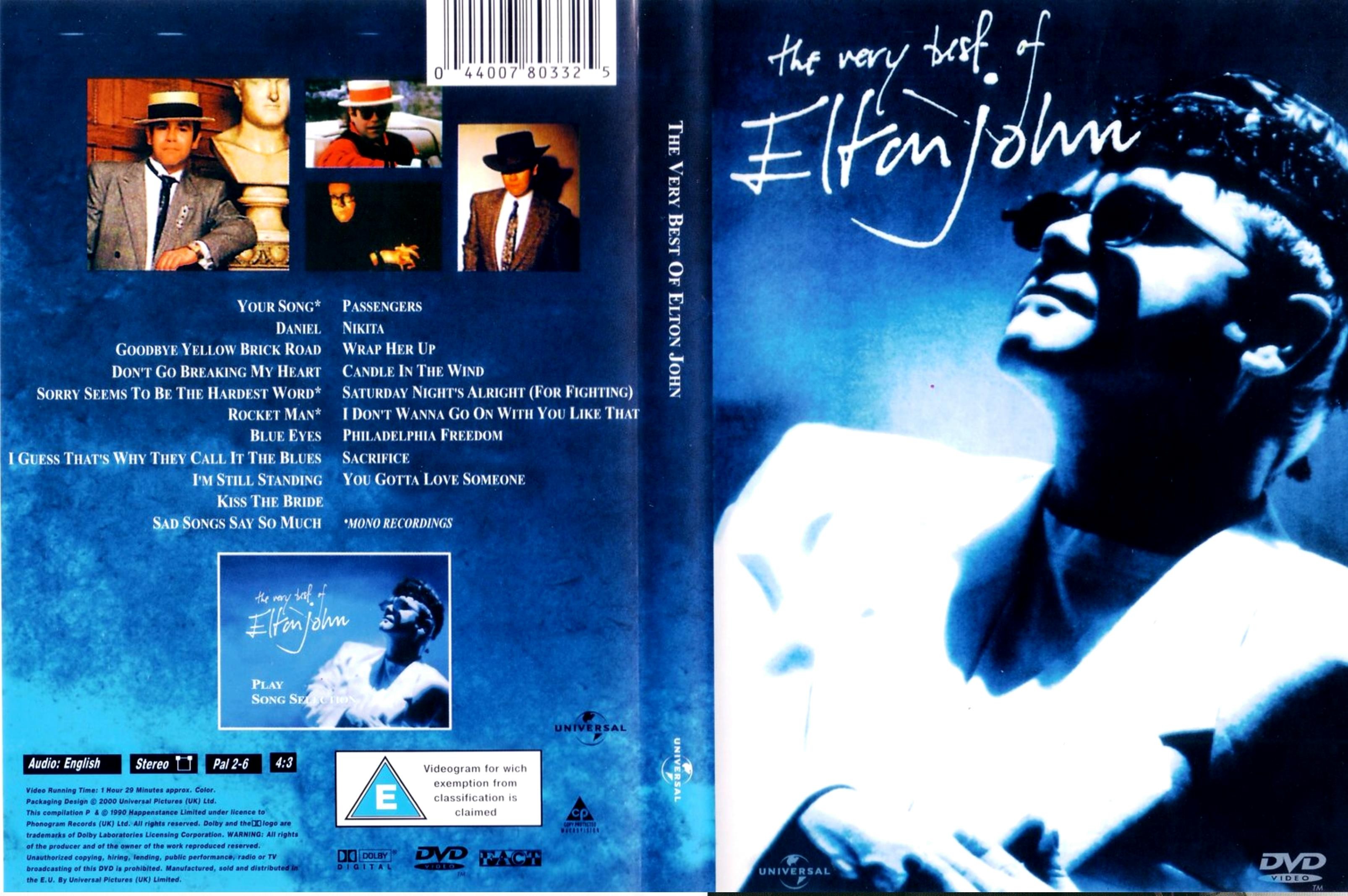 Jaquette DVD Elton John The very best of