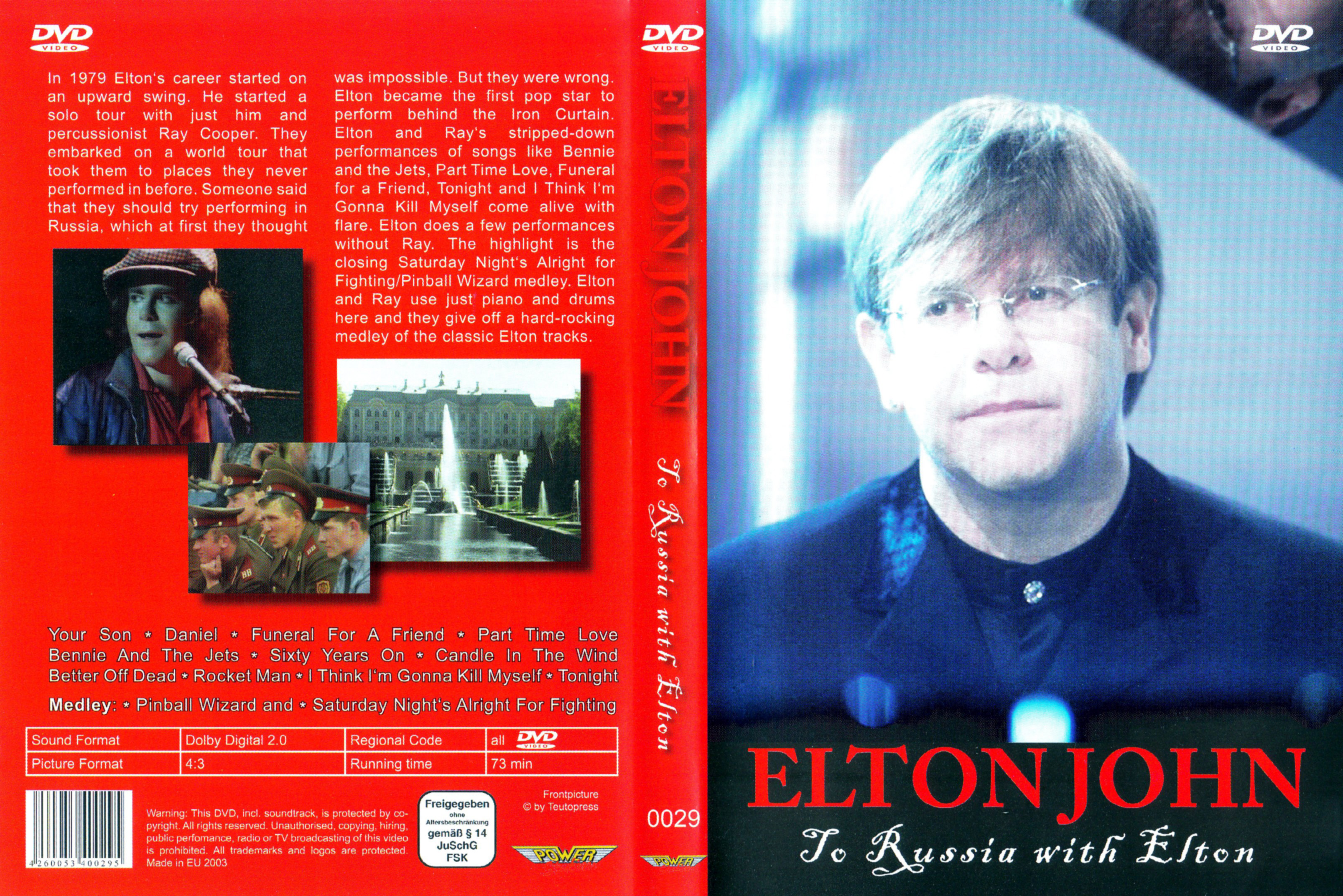 Jaquette DVD Elton John to Russia with Elton live in concert 1979 v2