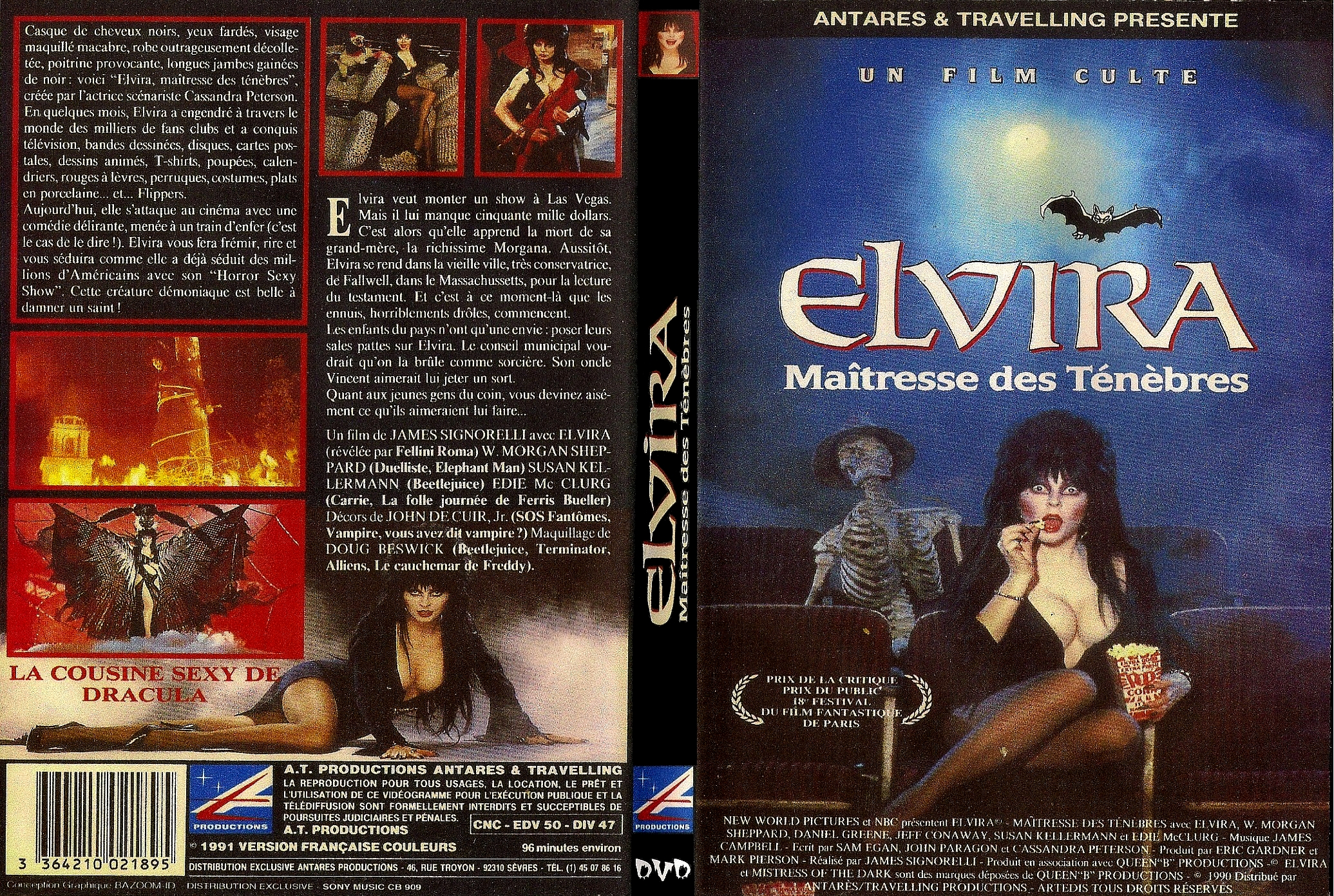 Jaquette DVD Elvira Maitresse Des Tnbres