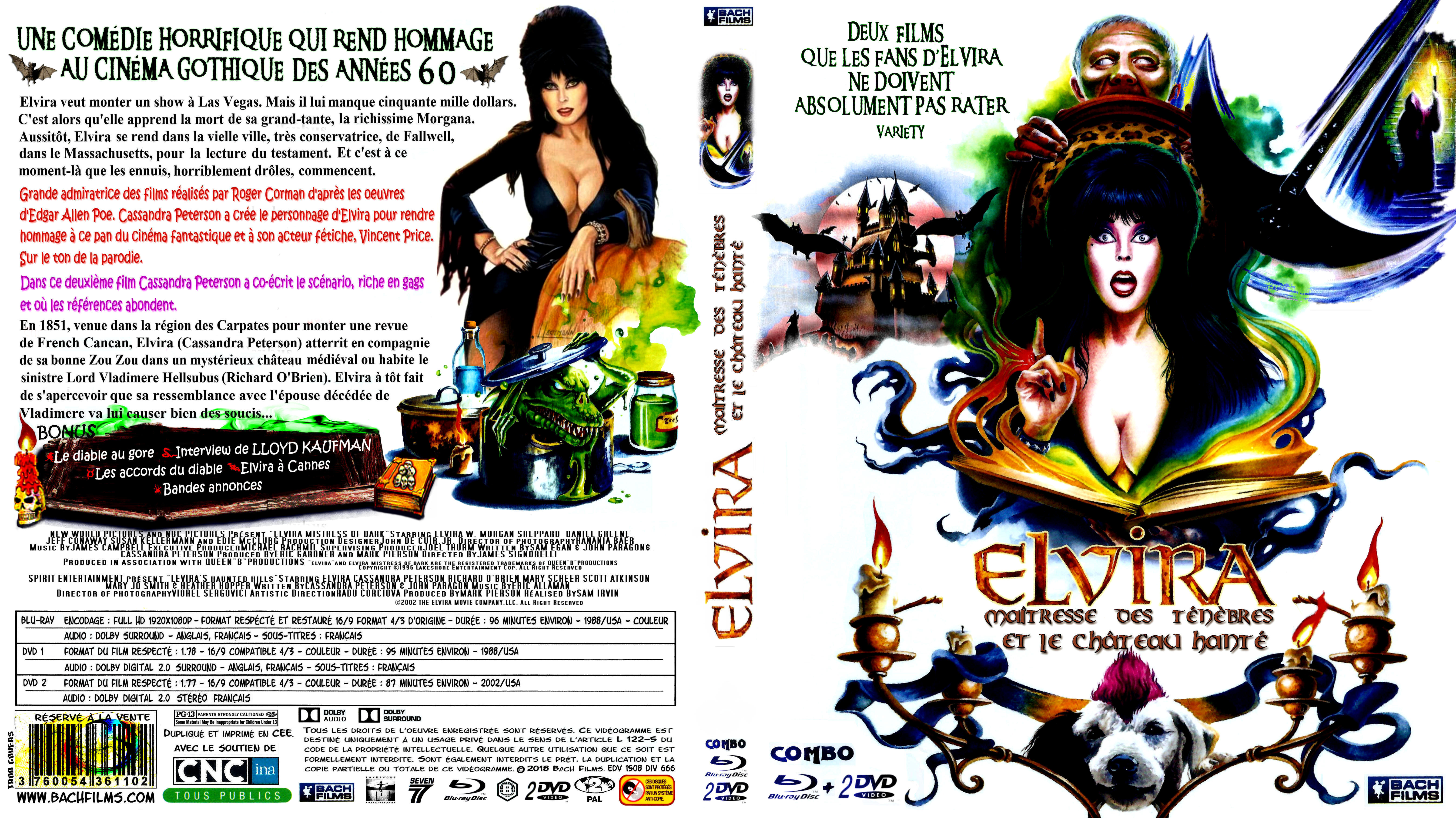 Jaquette DVD Elvira coffret custom (BLU-RAY)  