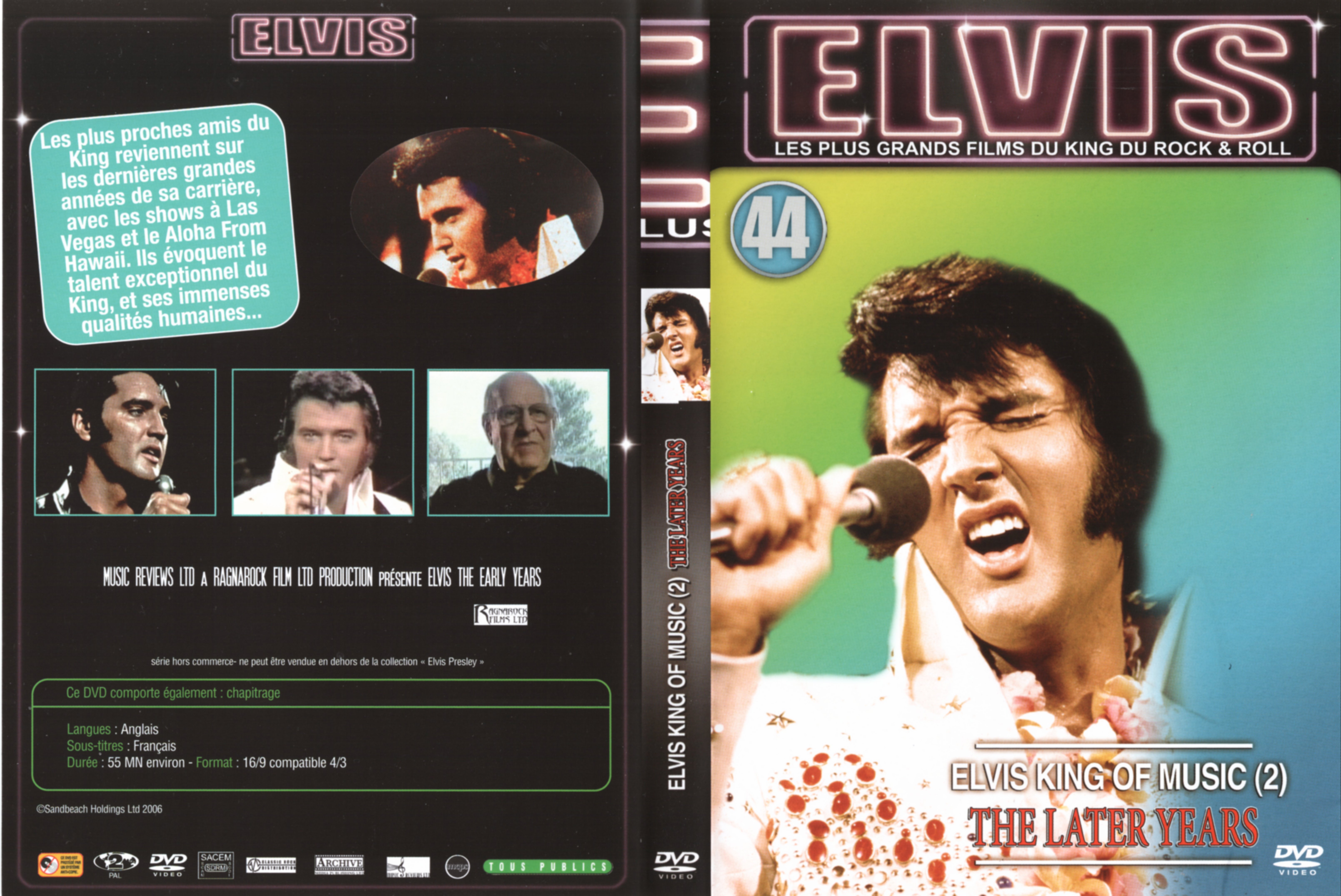 Jaquette DVD Elvis The later years