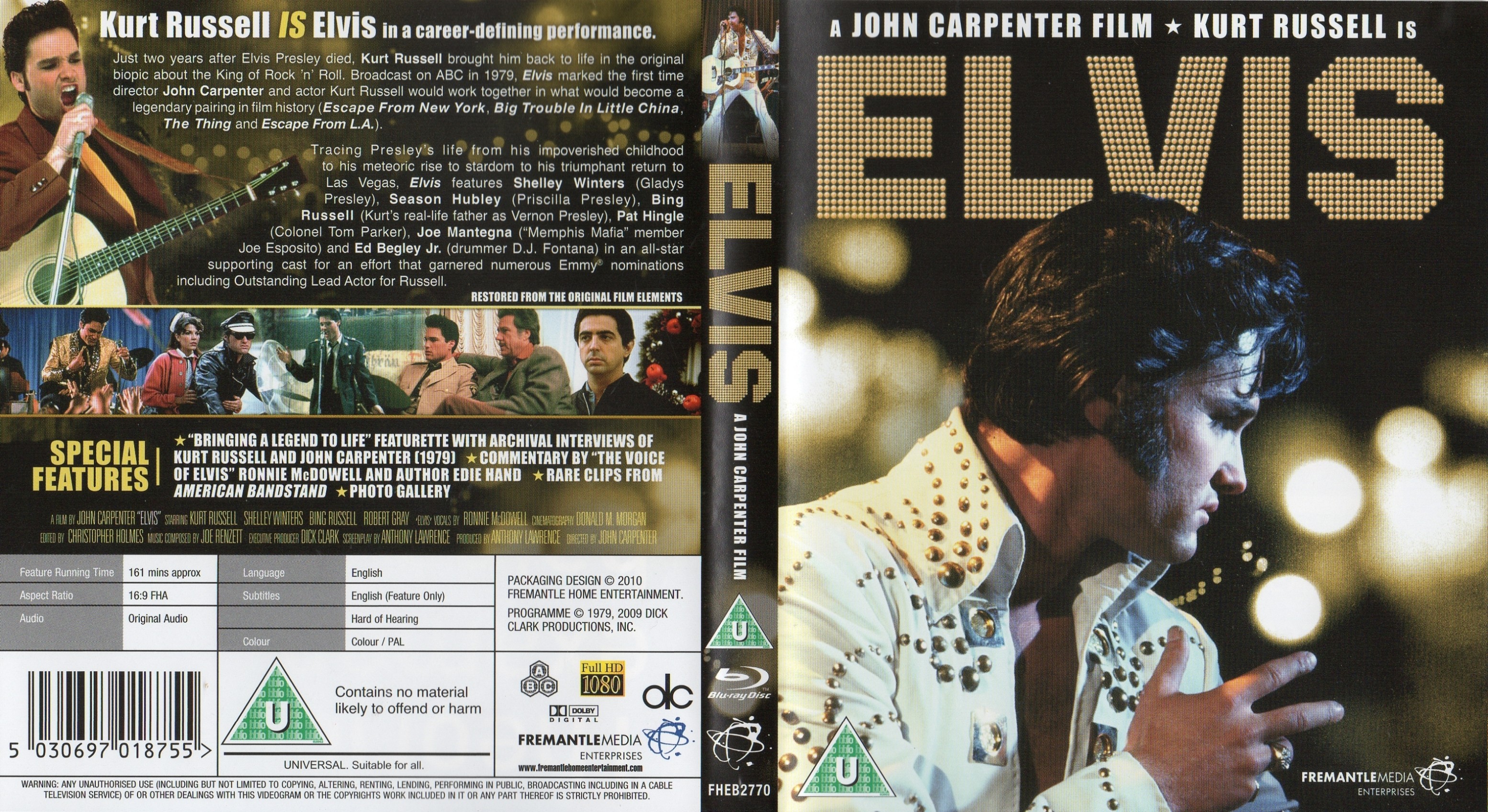 Jaquette DVD Elvis Zone 1 (BLU-RAY)