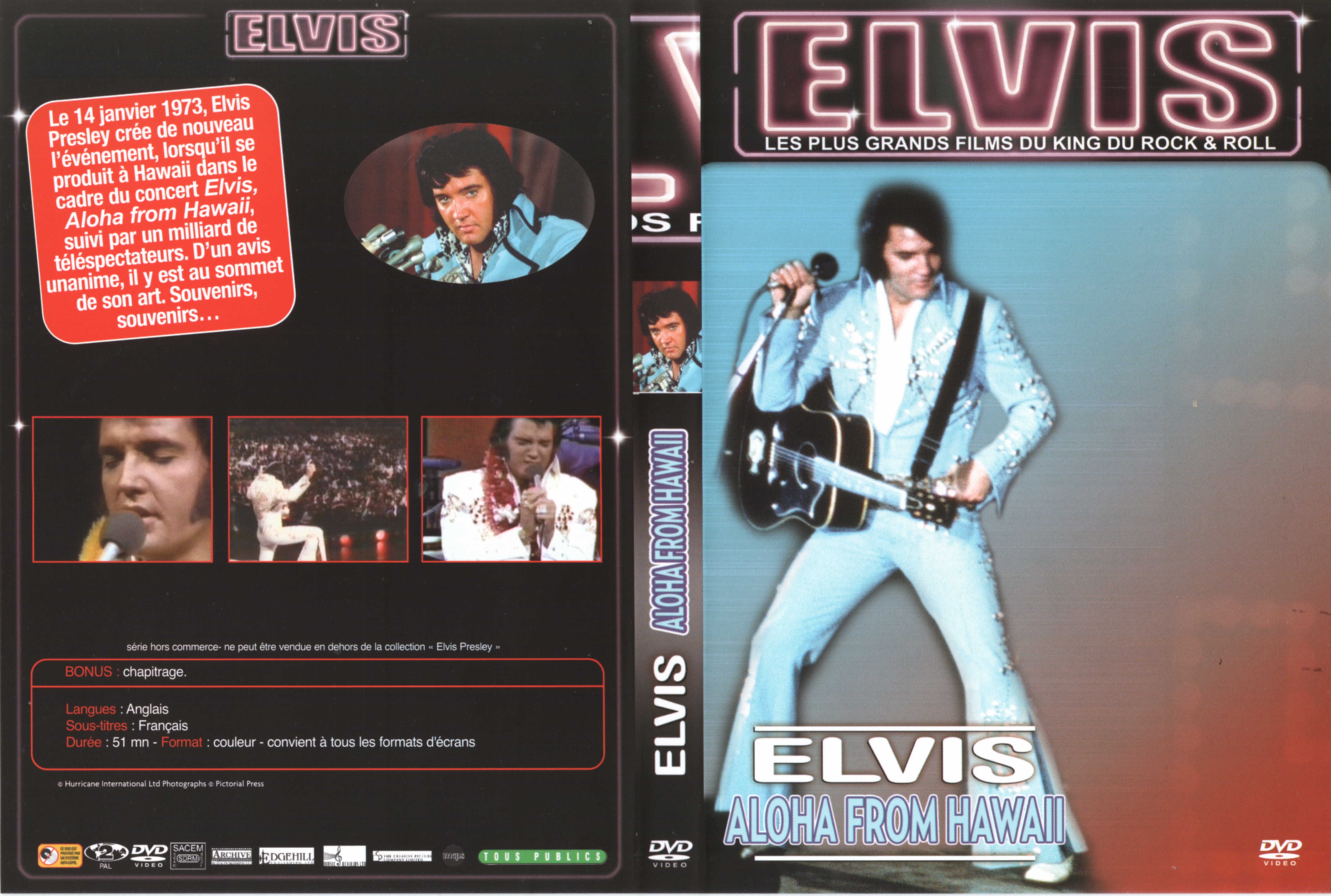 Jaquette DVD Elvis - Aloha fram Hawaii