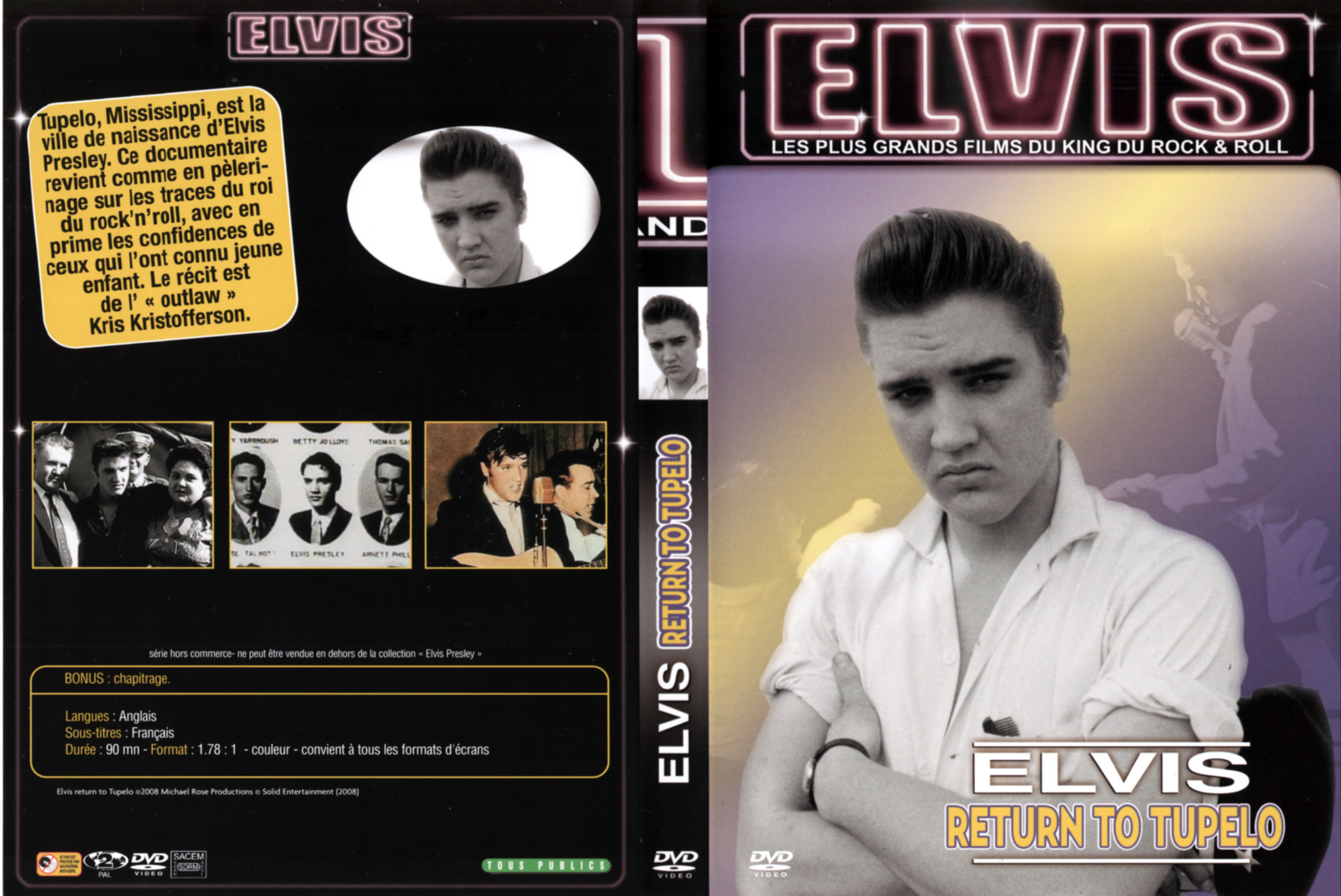 Jaquette DVD Elvis - Return to Tupelo