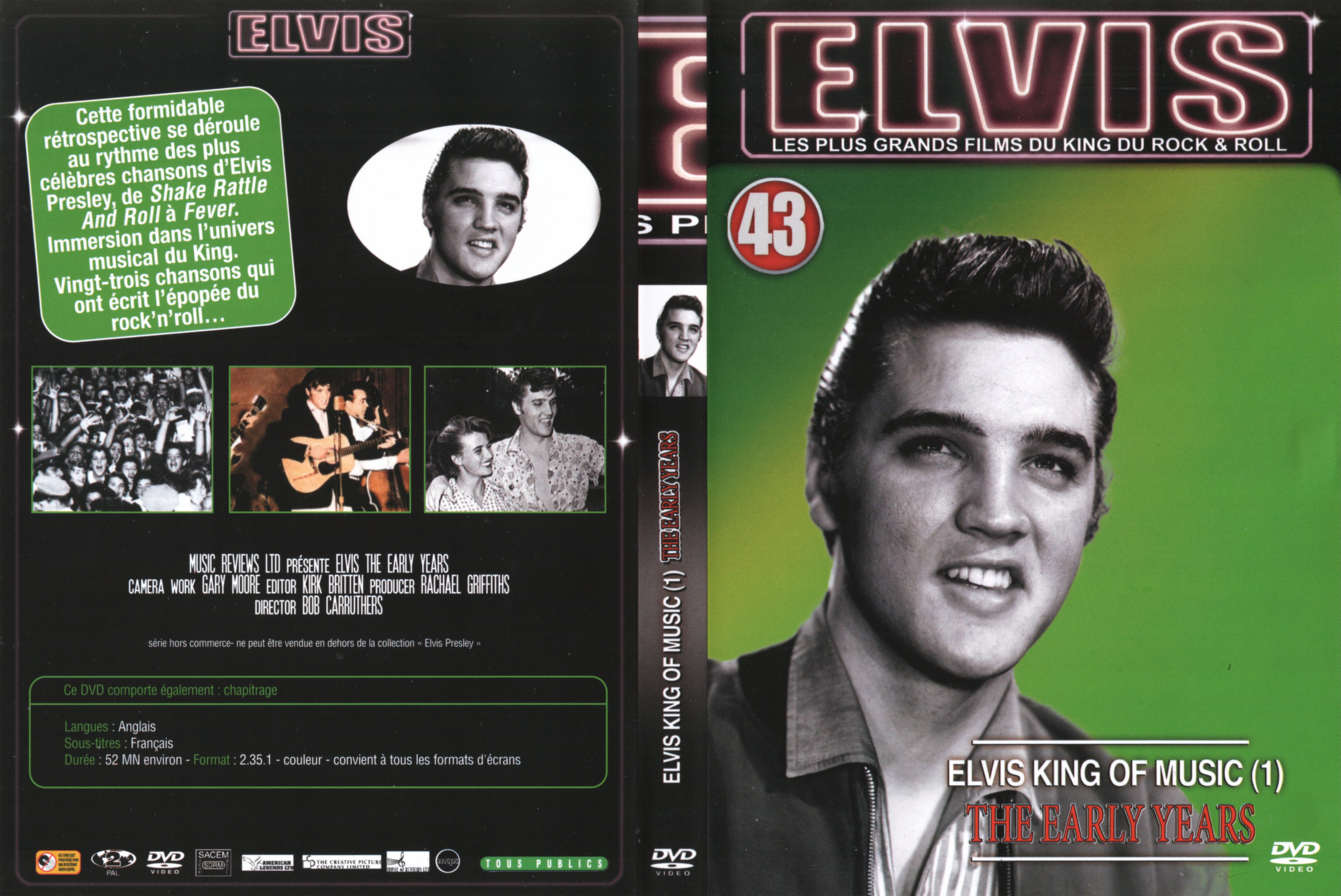 Jaquette DVD Elvis - The Early Years