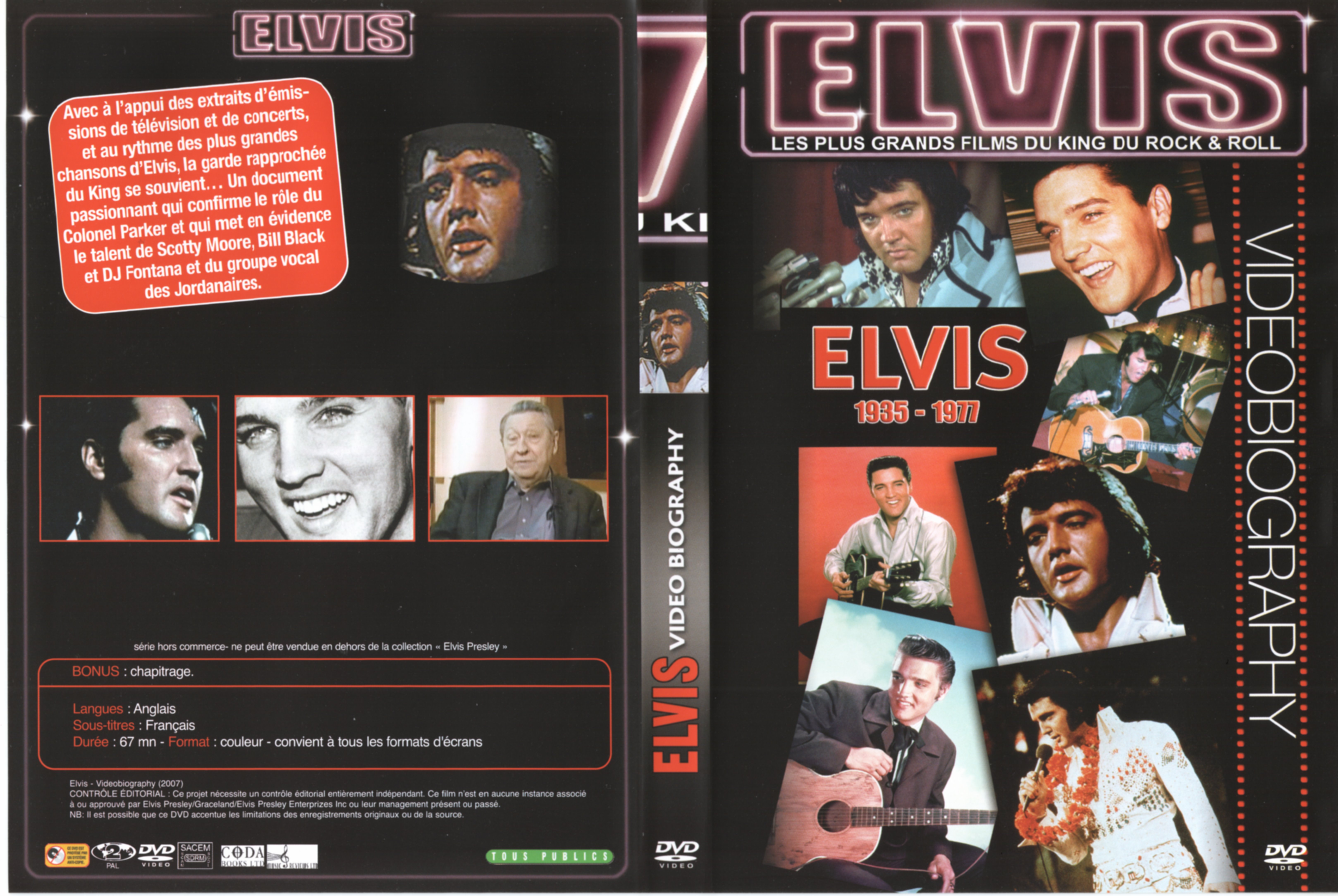 Jaquette DVD Elvis - Videobiography