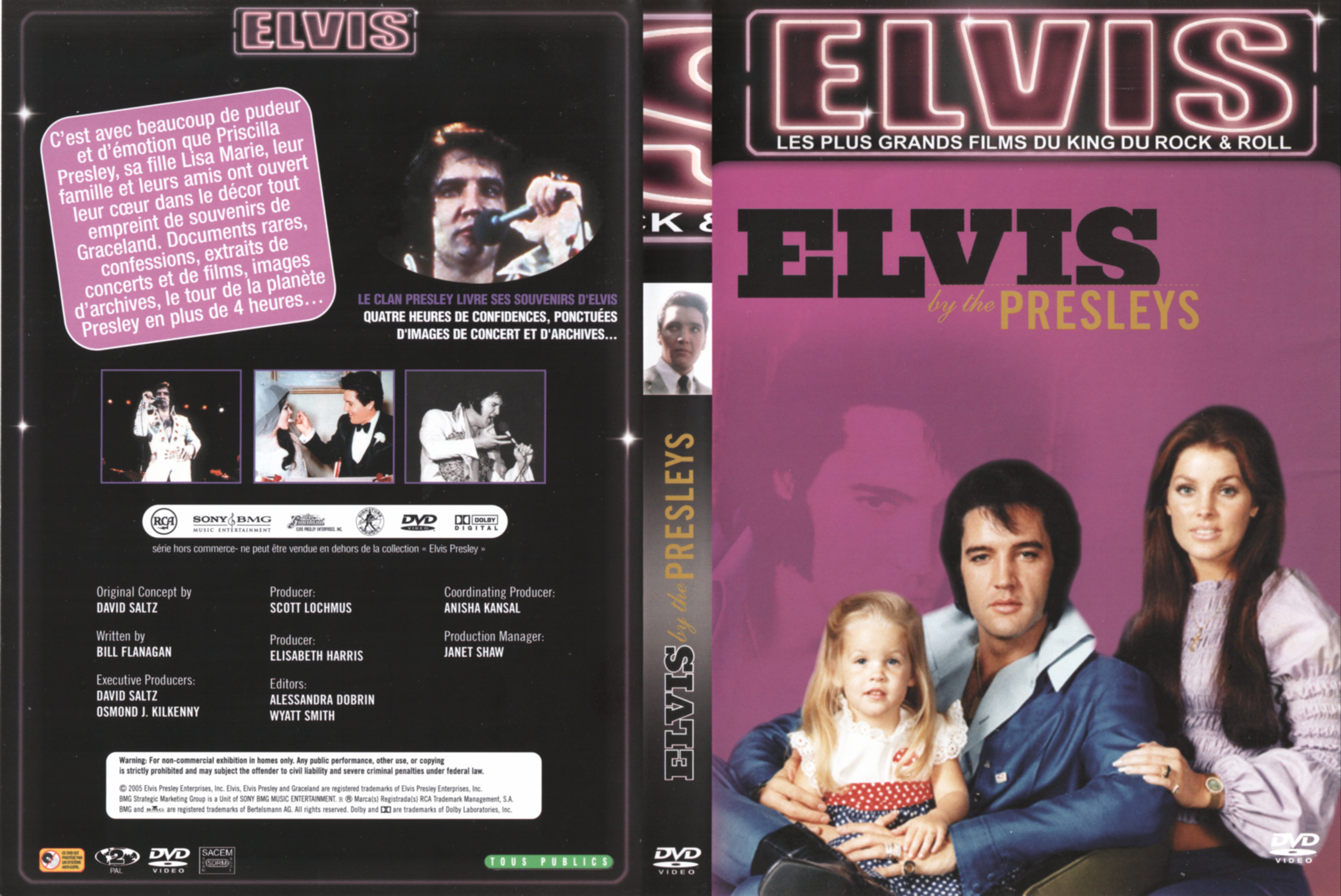 Jaquette DVD Elvis by the Presleys