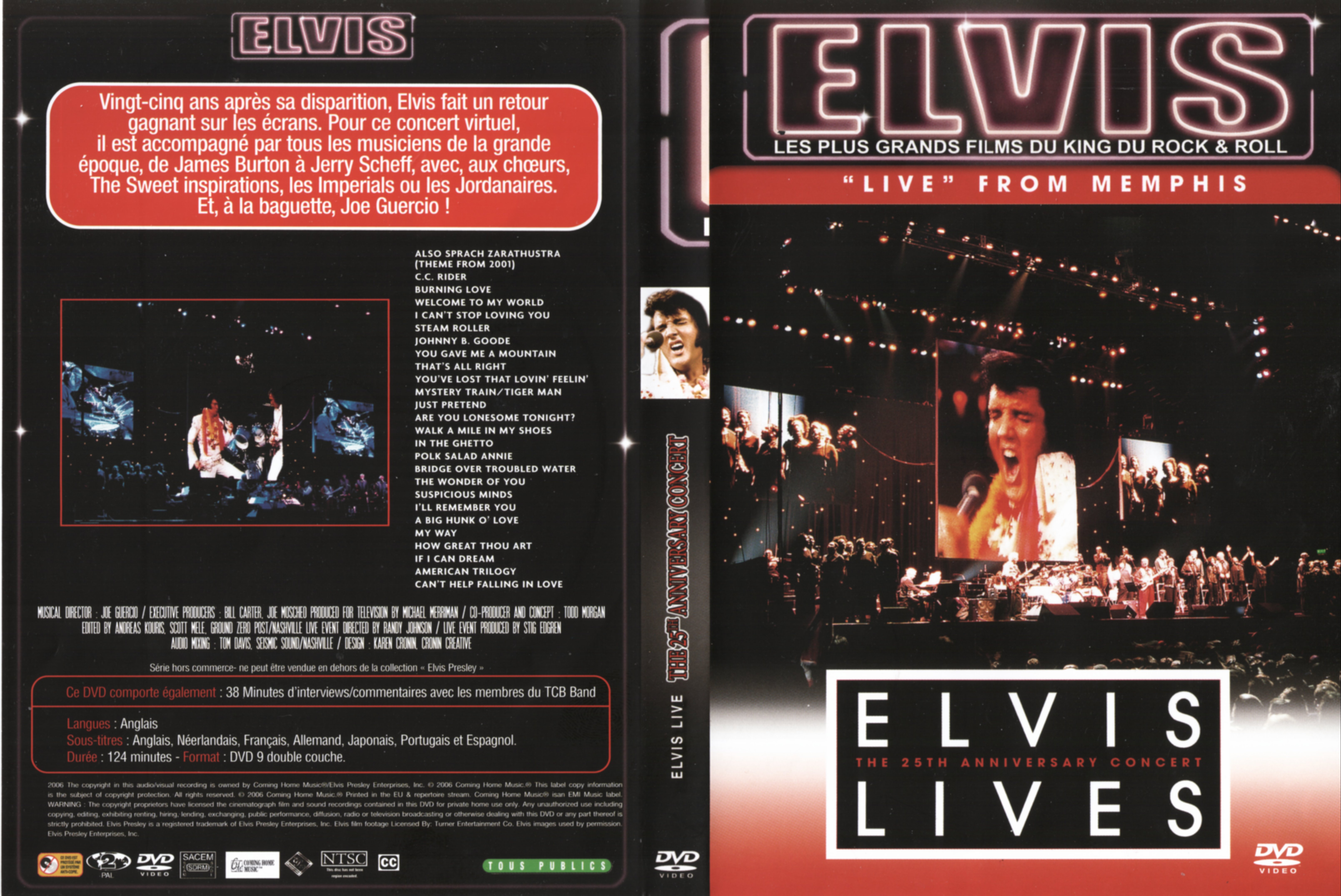 Jaquette DVD Elvis live