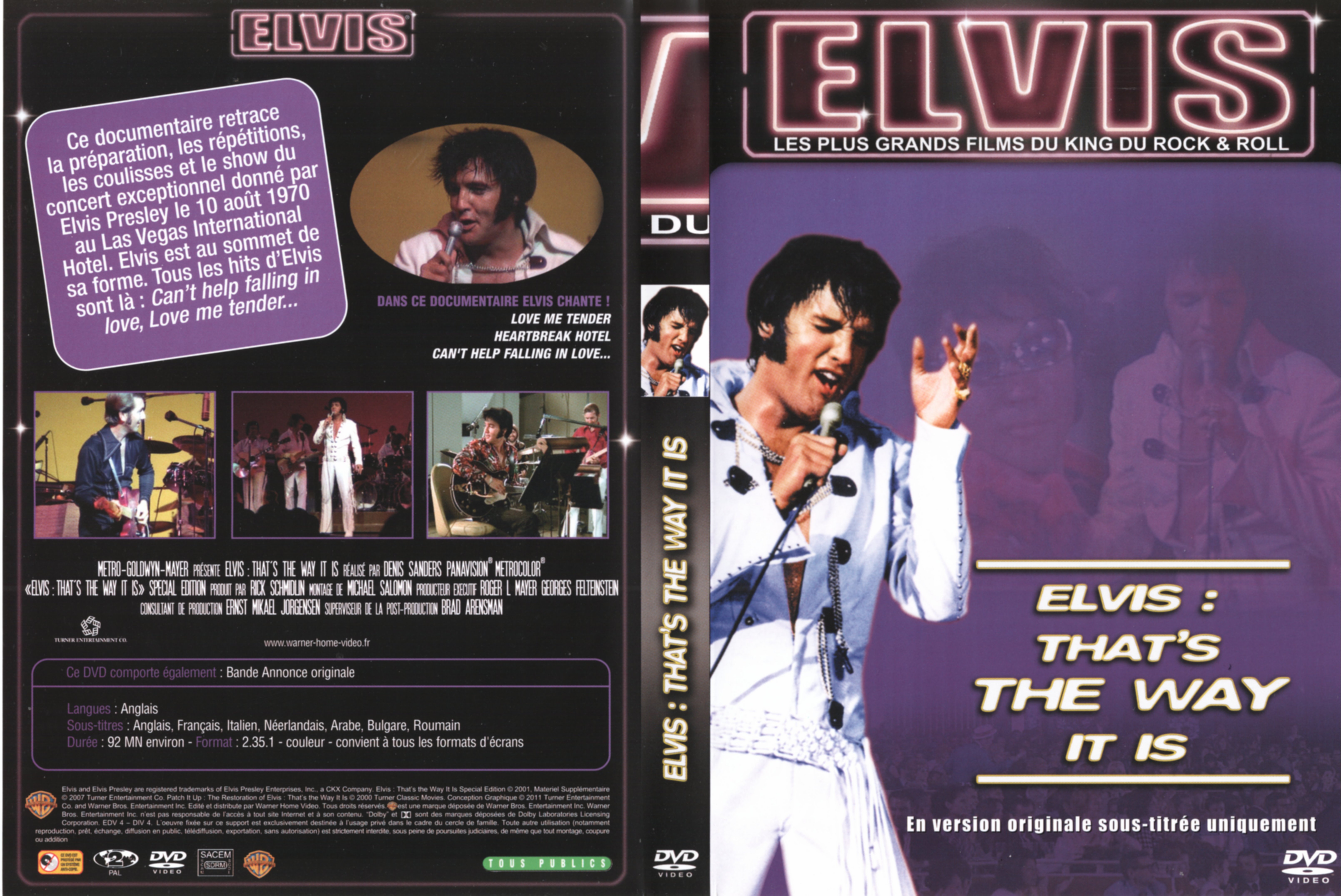 Jaquette DVD Elvis that