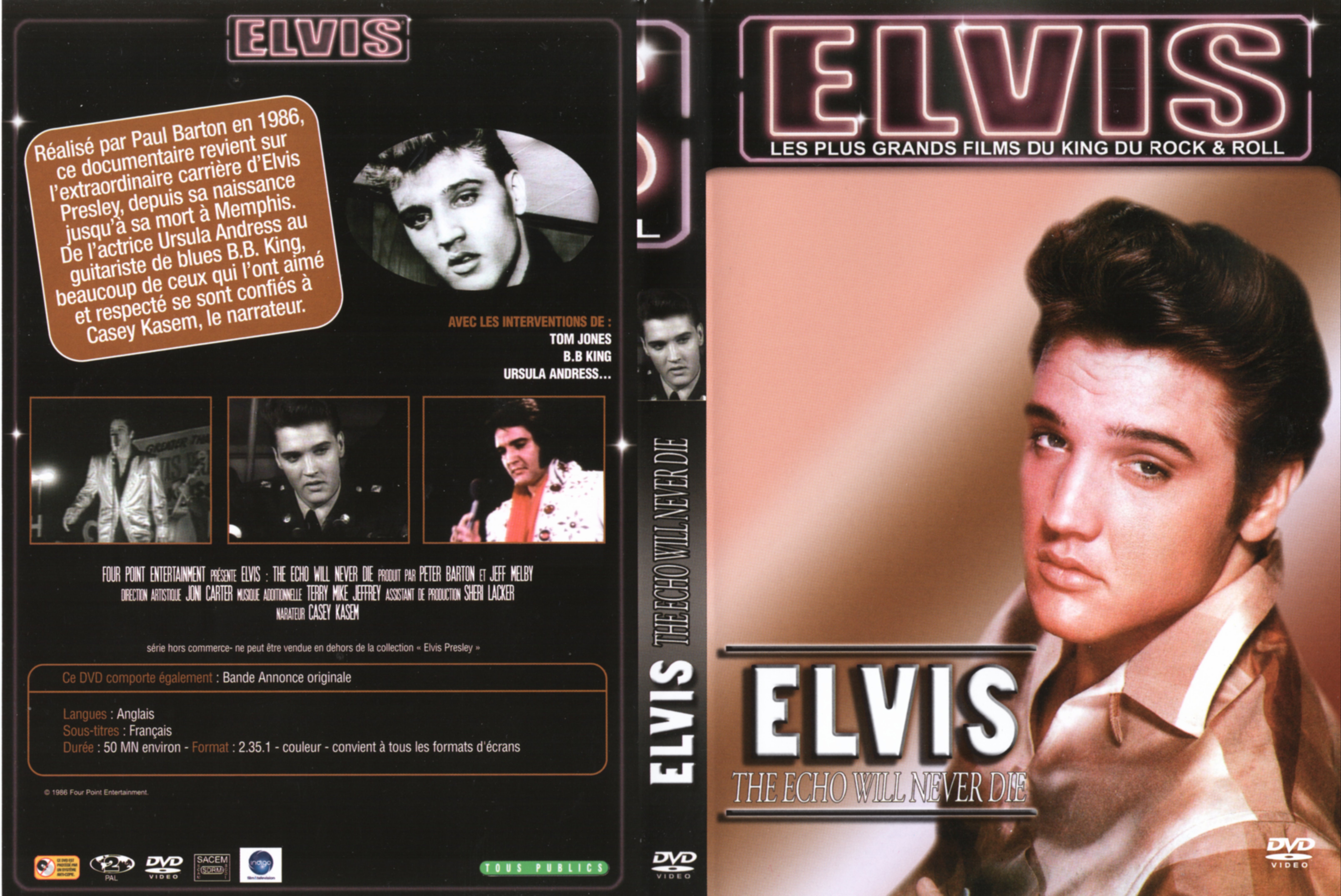 Jaquette DVD Elvis the echo wall never die