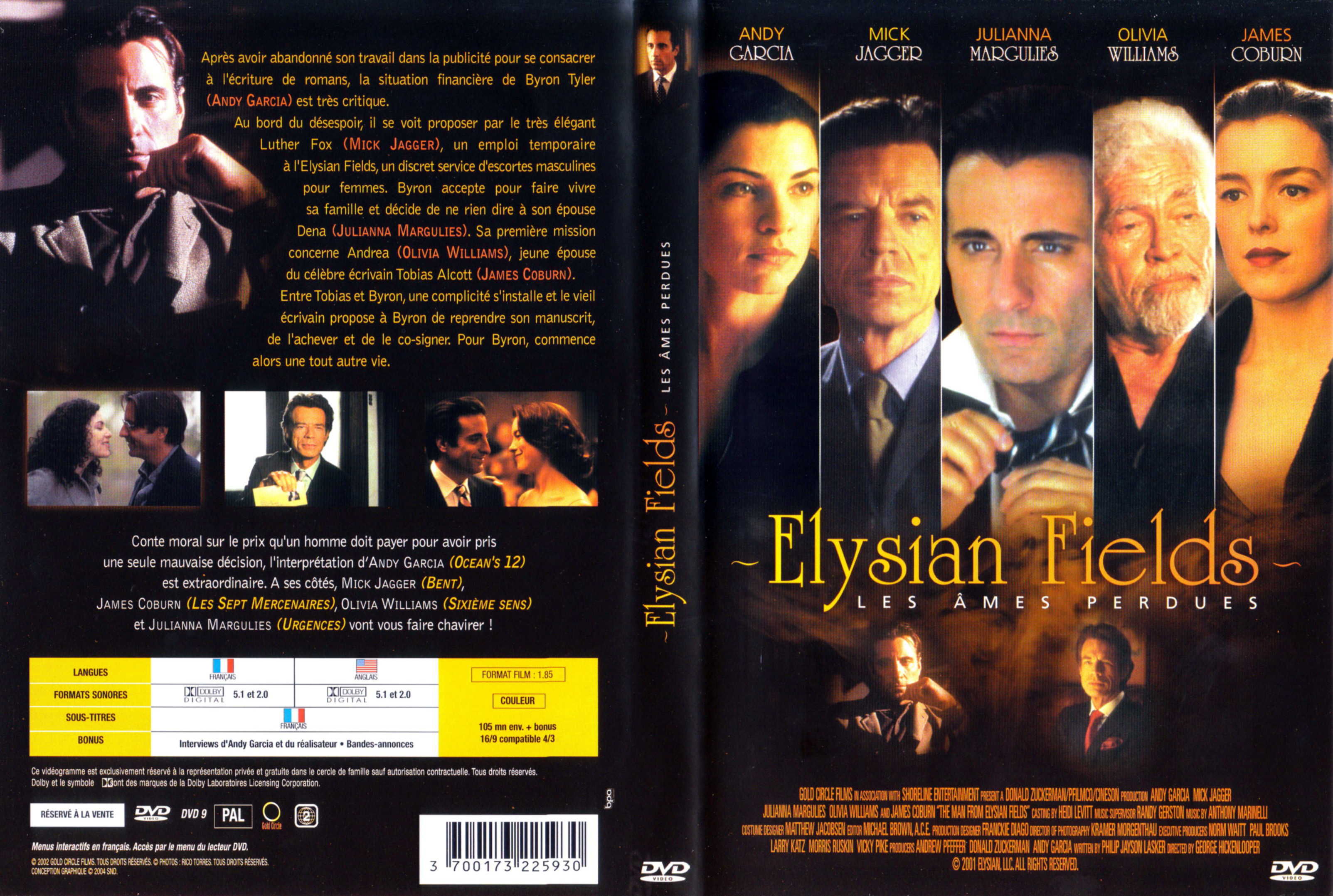 Jaquette DVD Elysian fields Les mes perdues