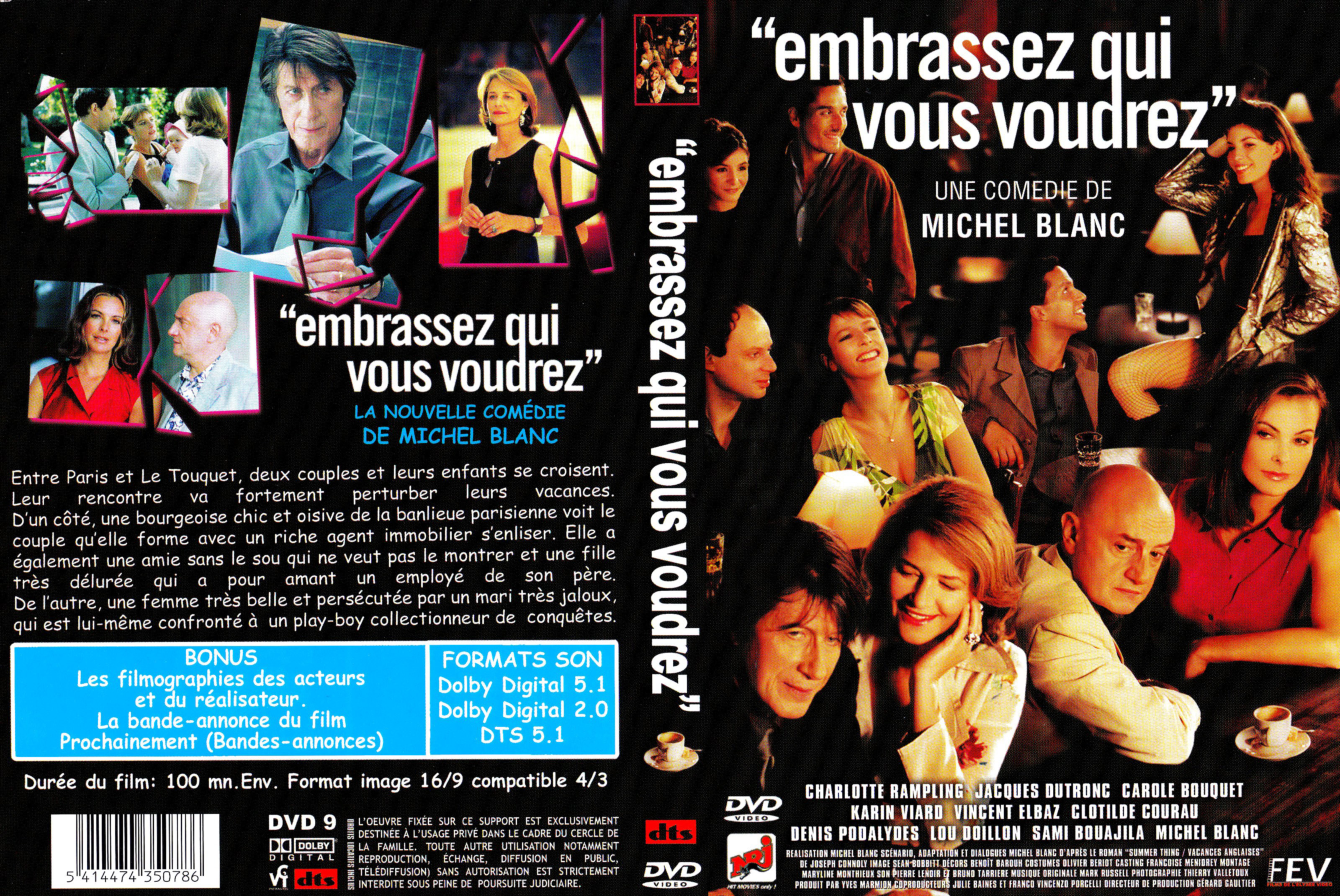 Jaquette DVD Embrassez qui vous voudrez v2