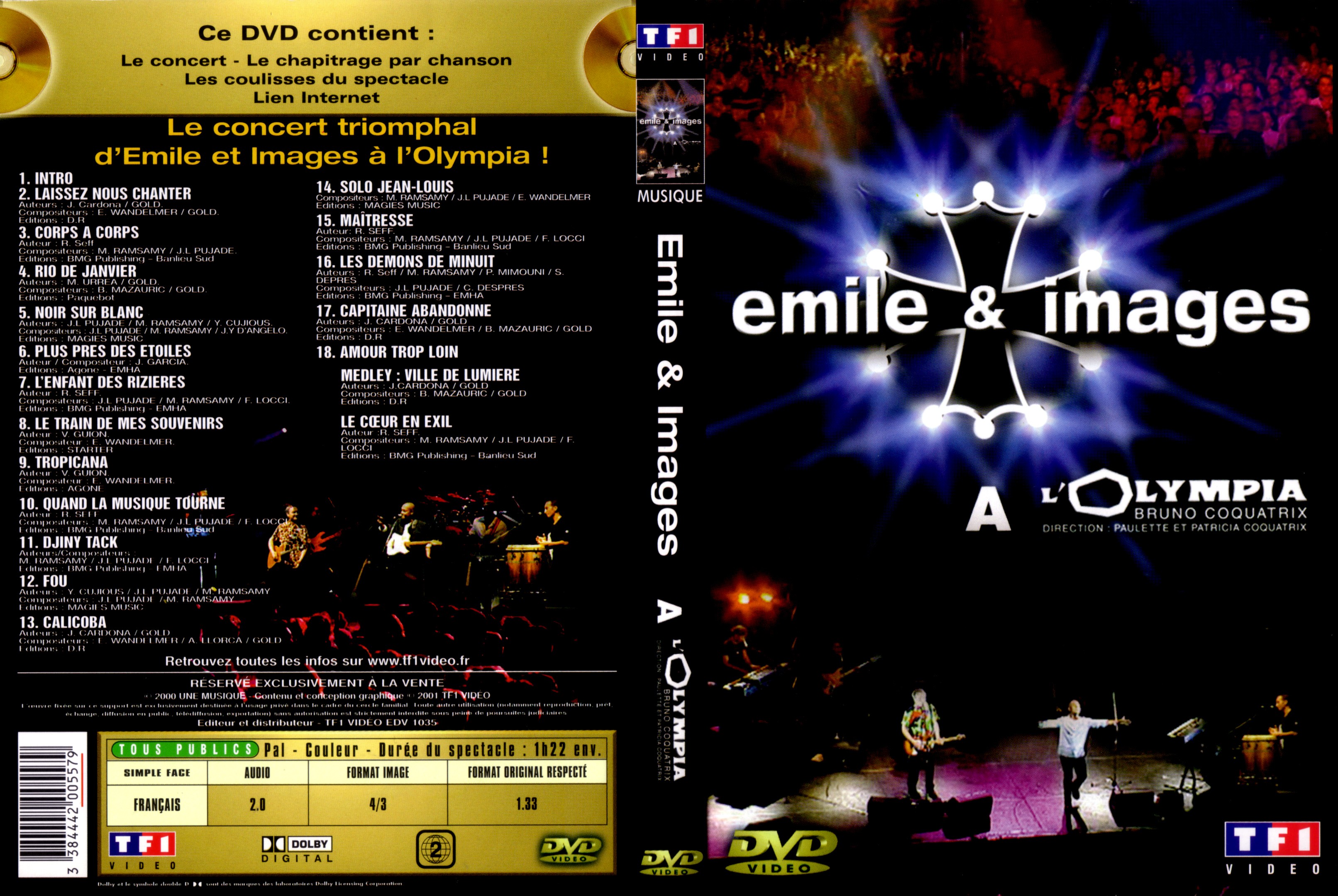 Jaquette DVD Emile et Images  l