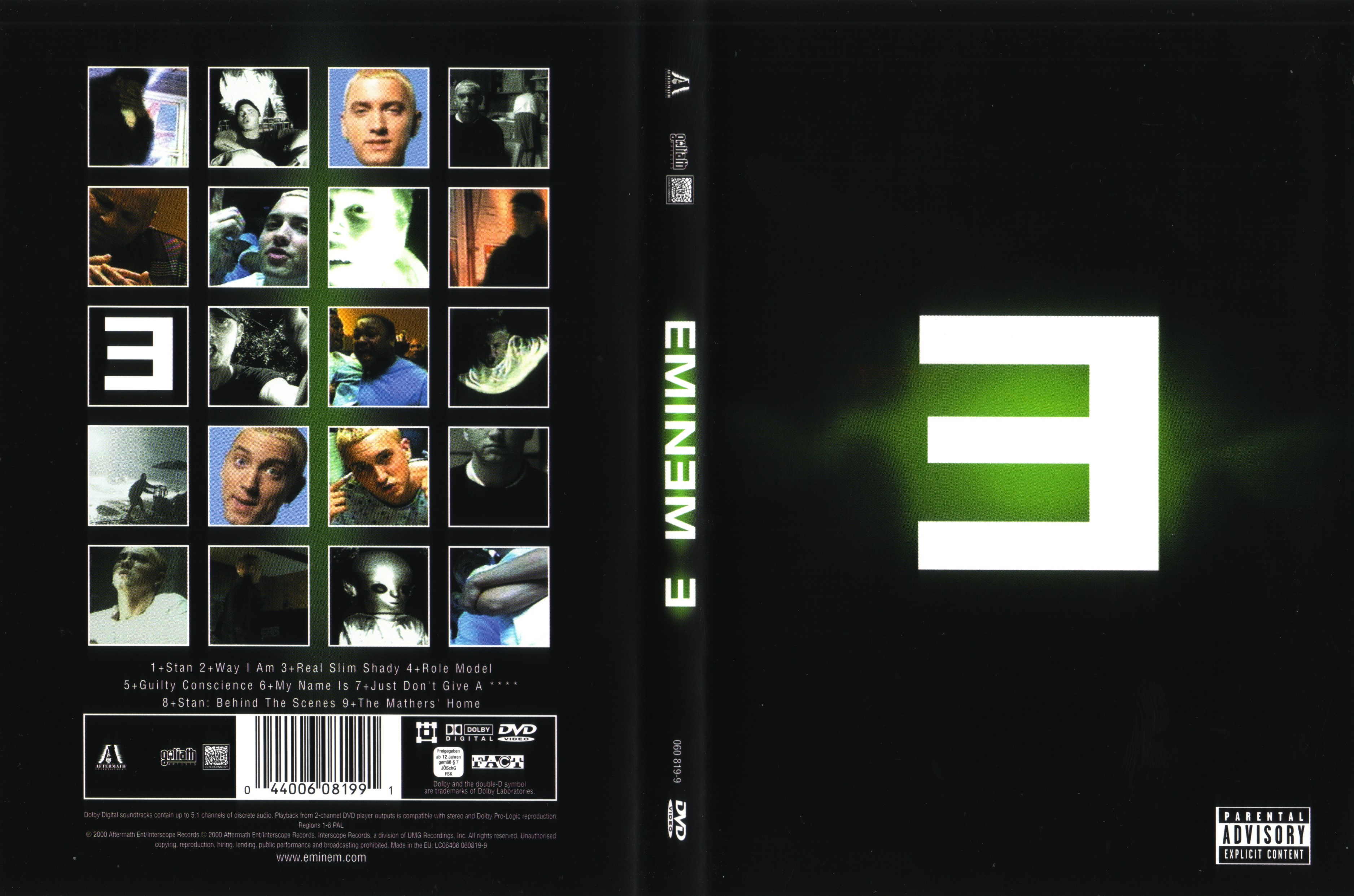 Jaquette DVD Eminem - E