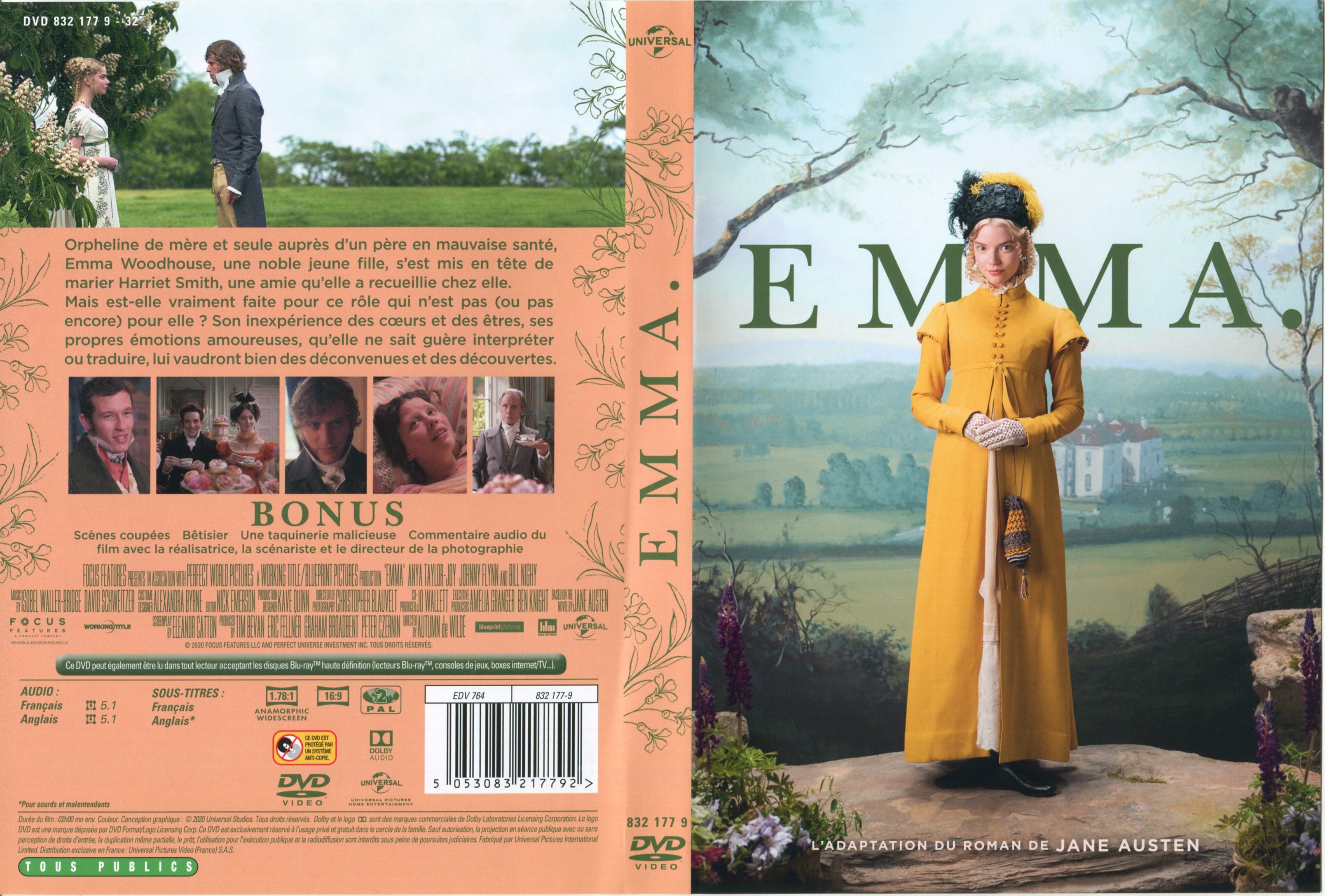 Jaquette DVD Emma (2020)