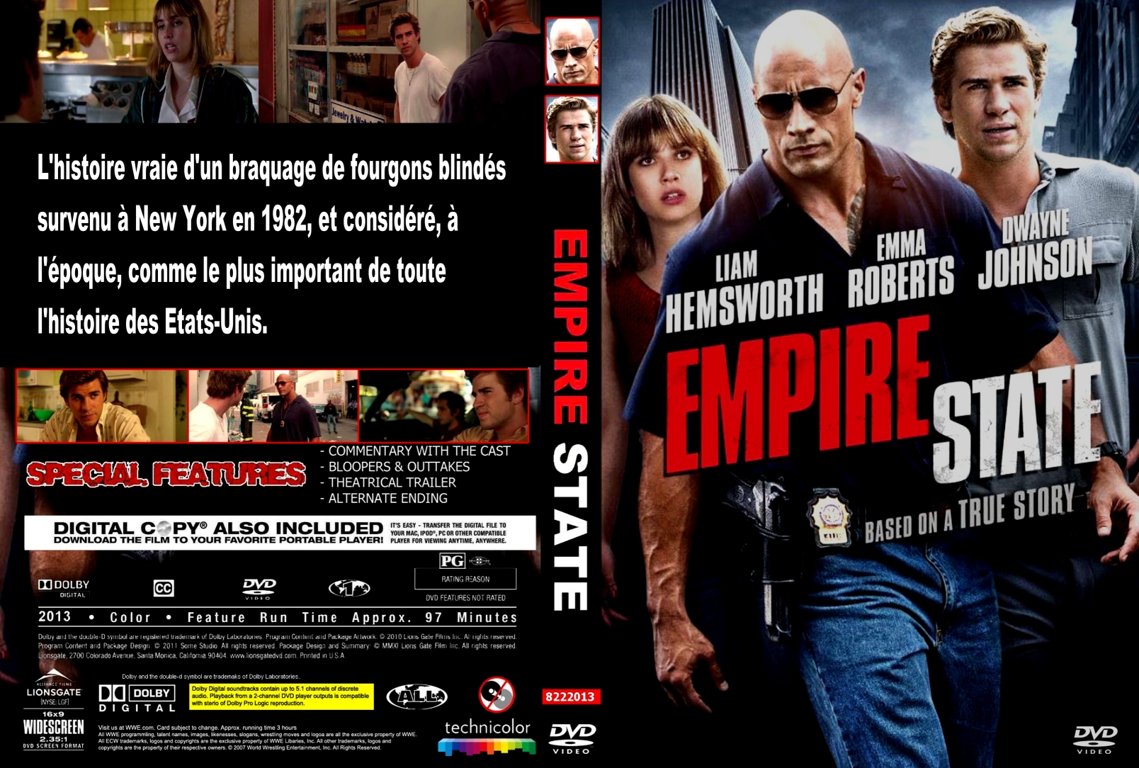 Jaquette DVD Empire State custom