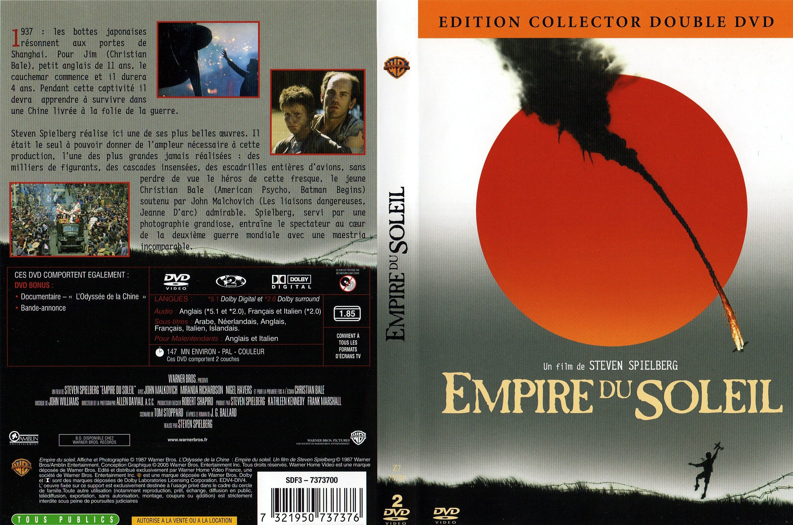 Jaquette DVD Empire du soleil