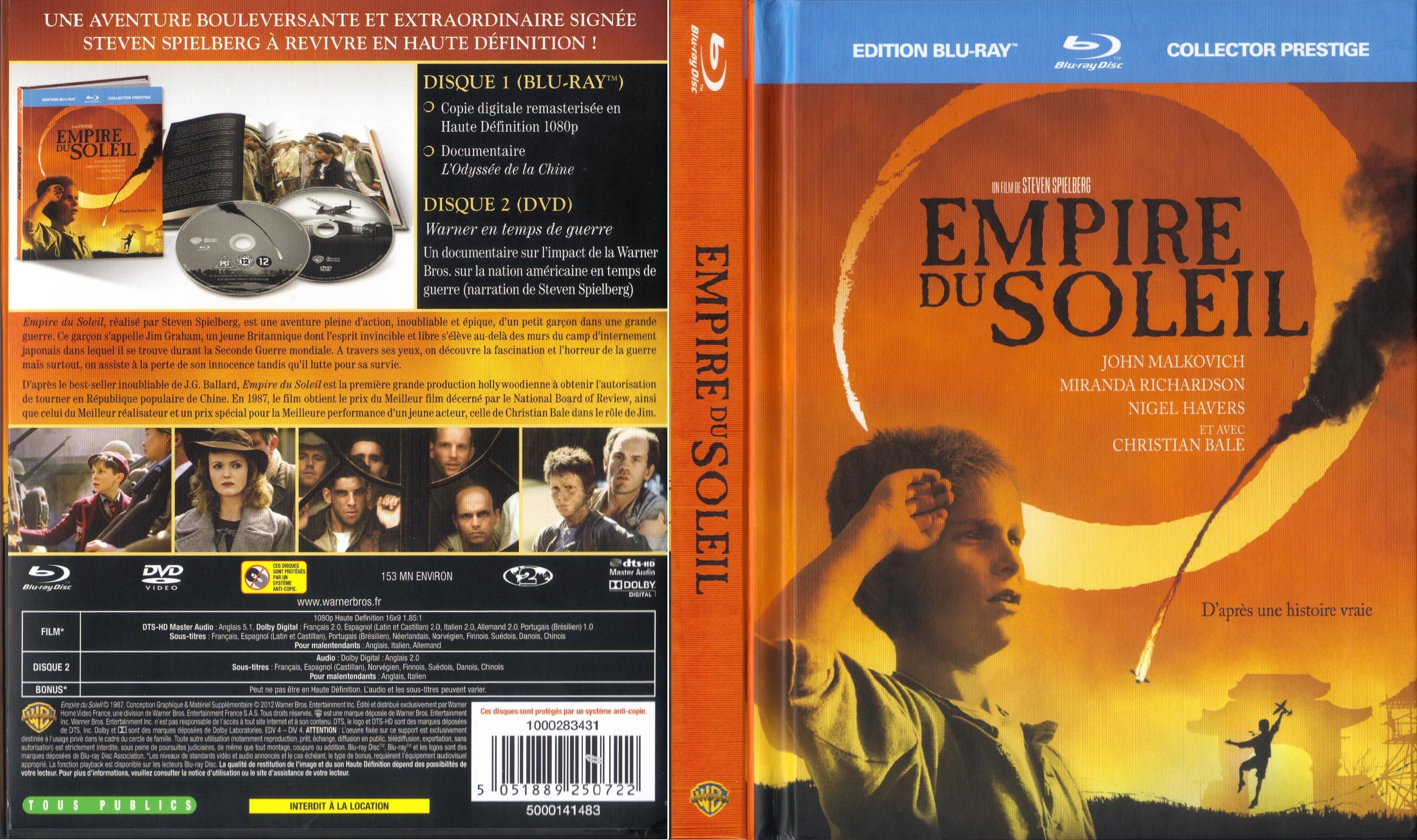 Jaquette DVD Empire du soleil (BLU-RAY)
