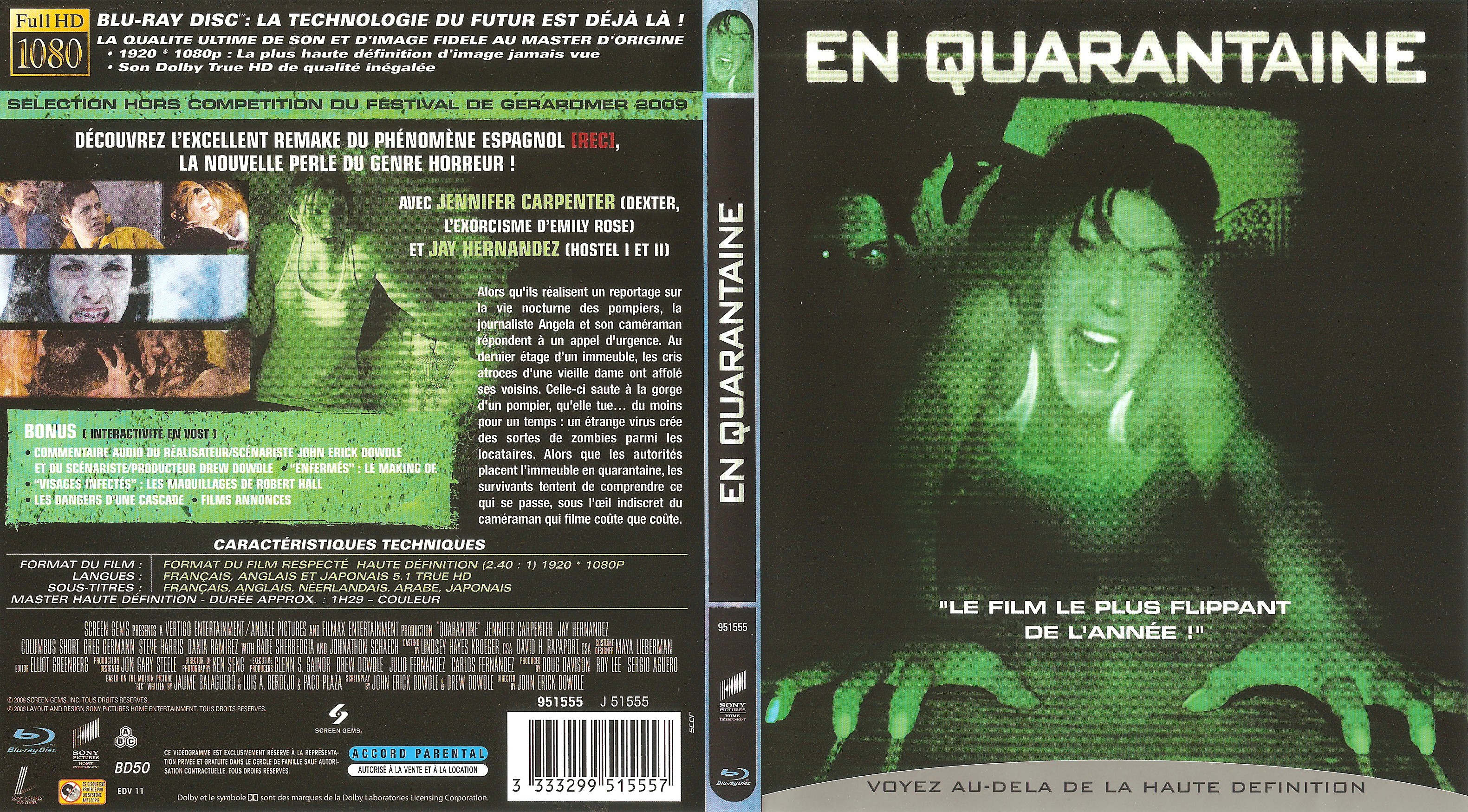 Jaquette DVD En Quarantaine (BLU-RAY)