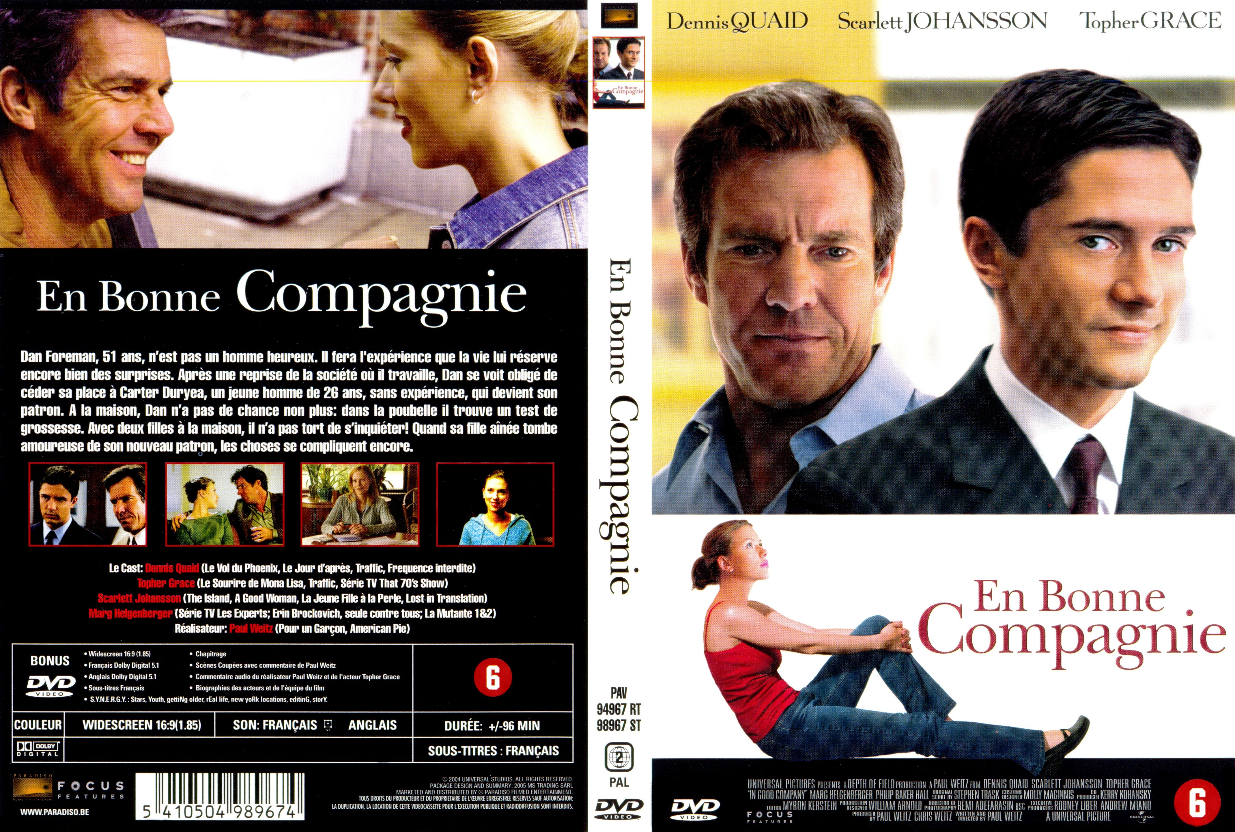 Jaquette DVD En bonne compagnie