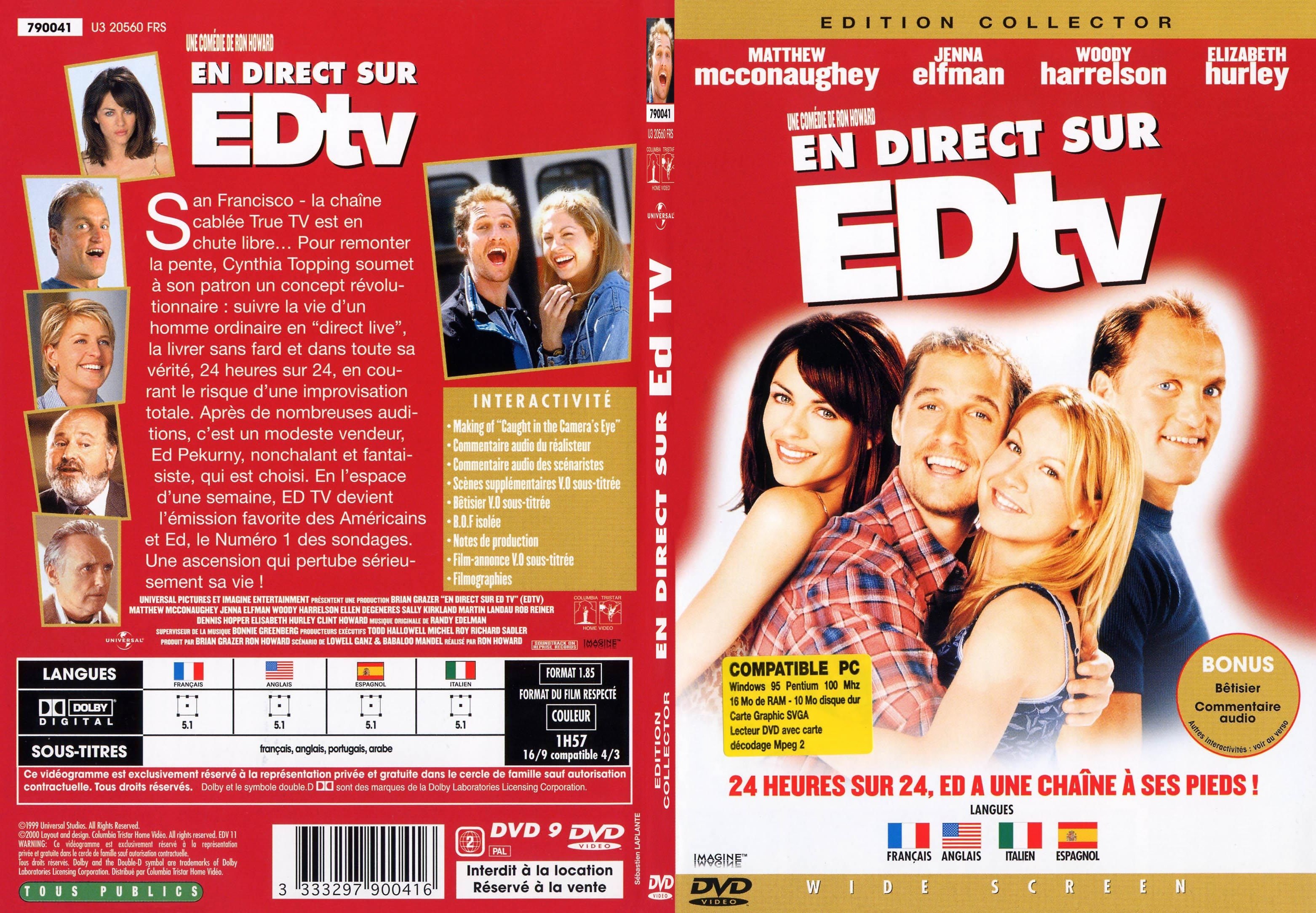 Jaquette DVD En direct sur EDtv - SLIM