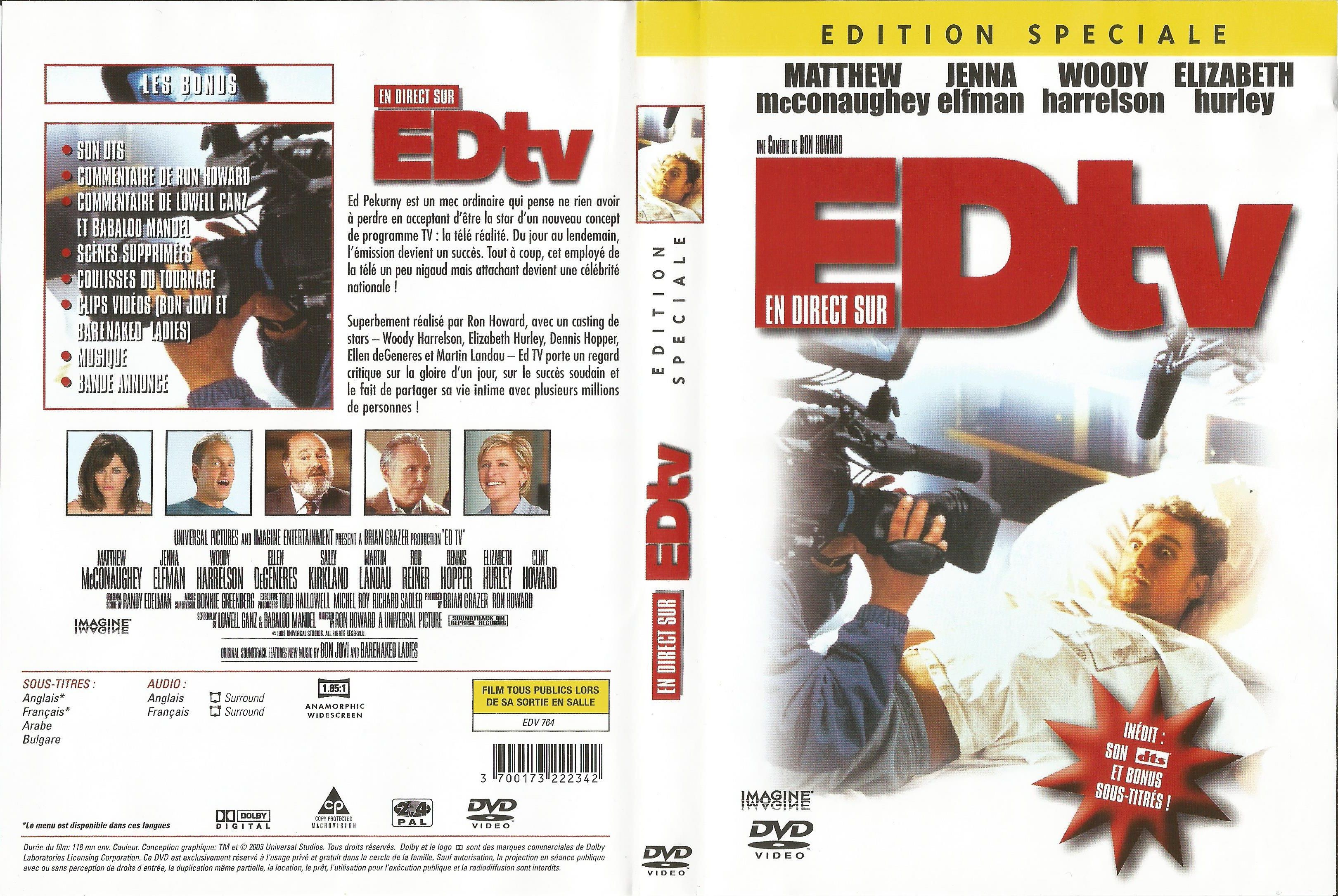 Jaquette DVD En direct sur EDtv v2