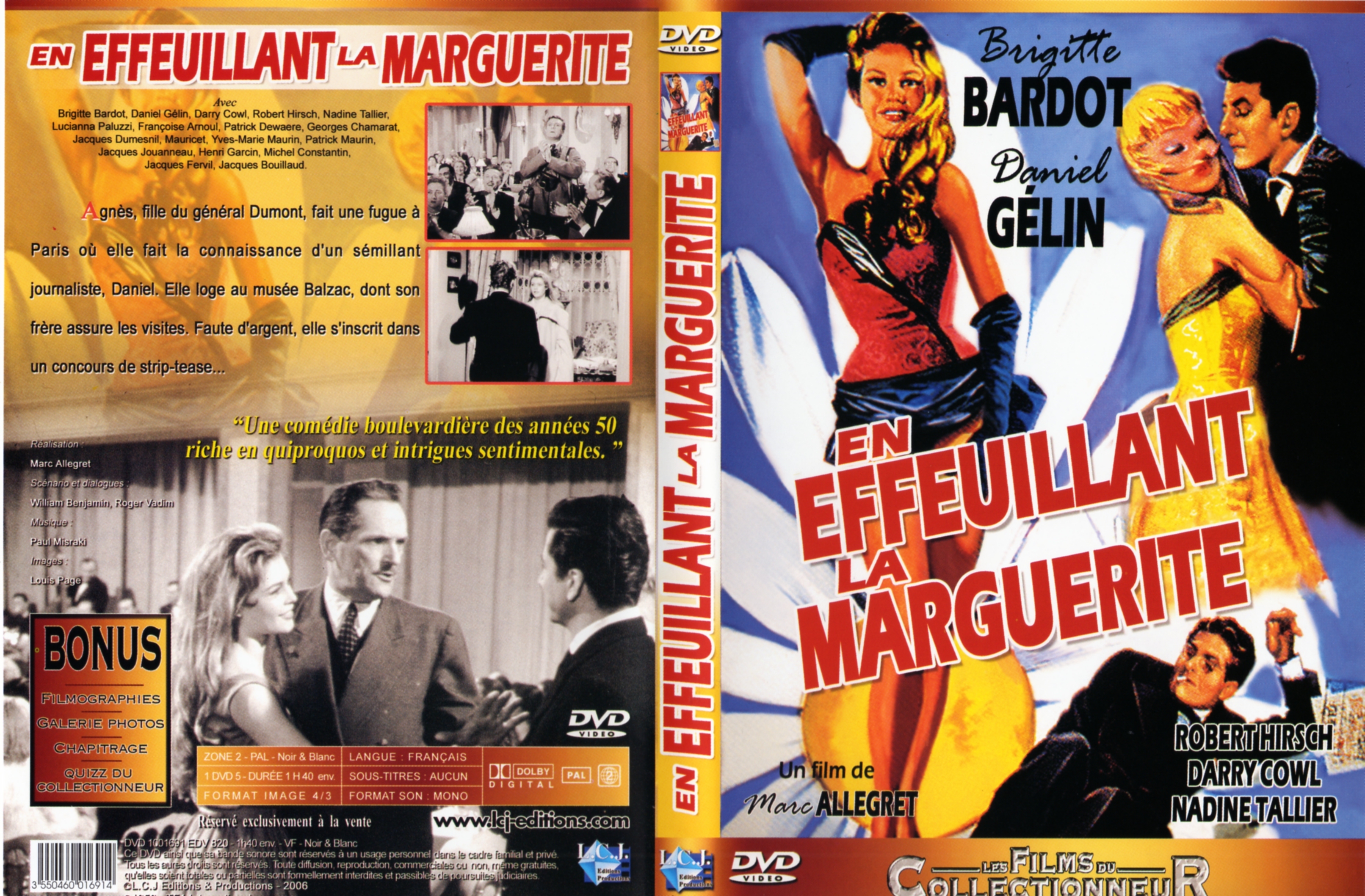 Jaquette DVD En effeuillant la marguerite