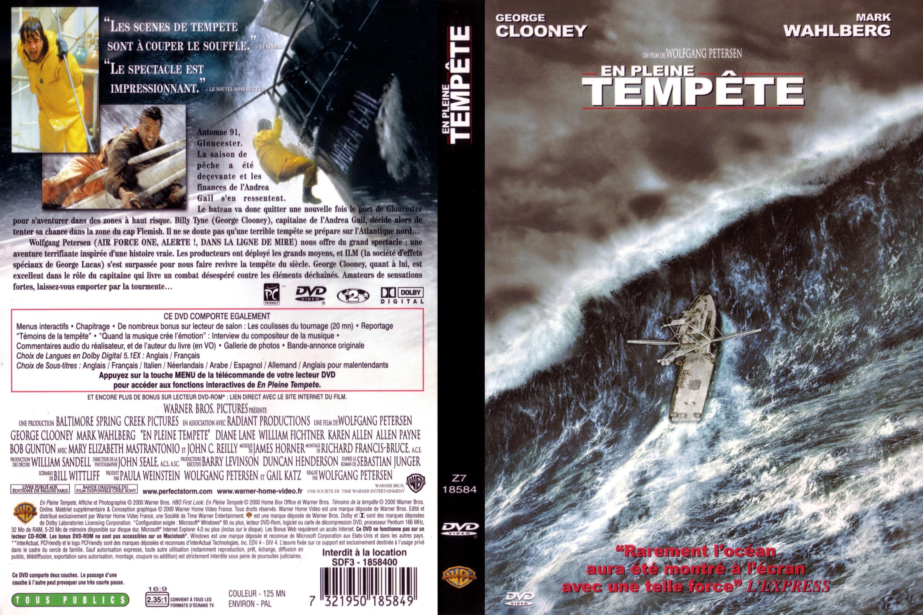 Jaquette DVD En pleine tempete