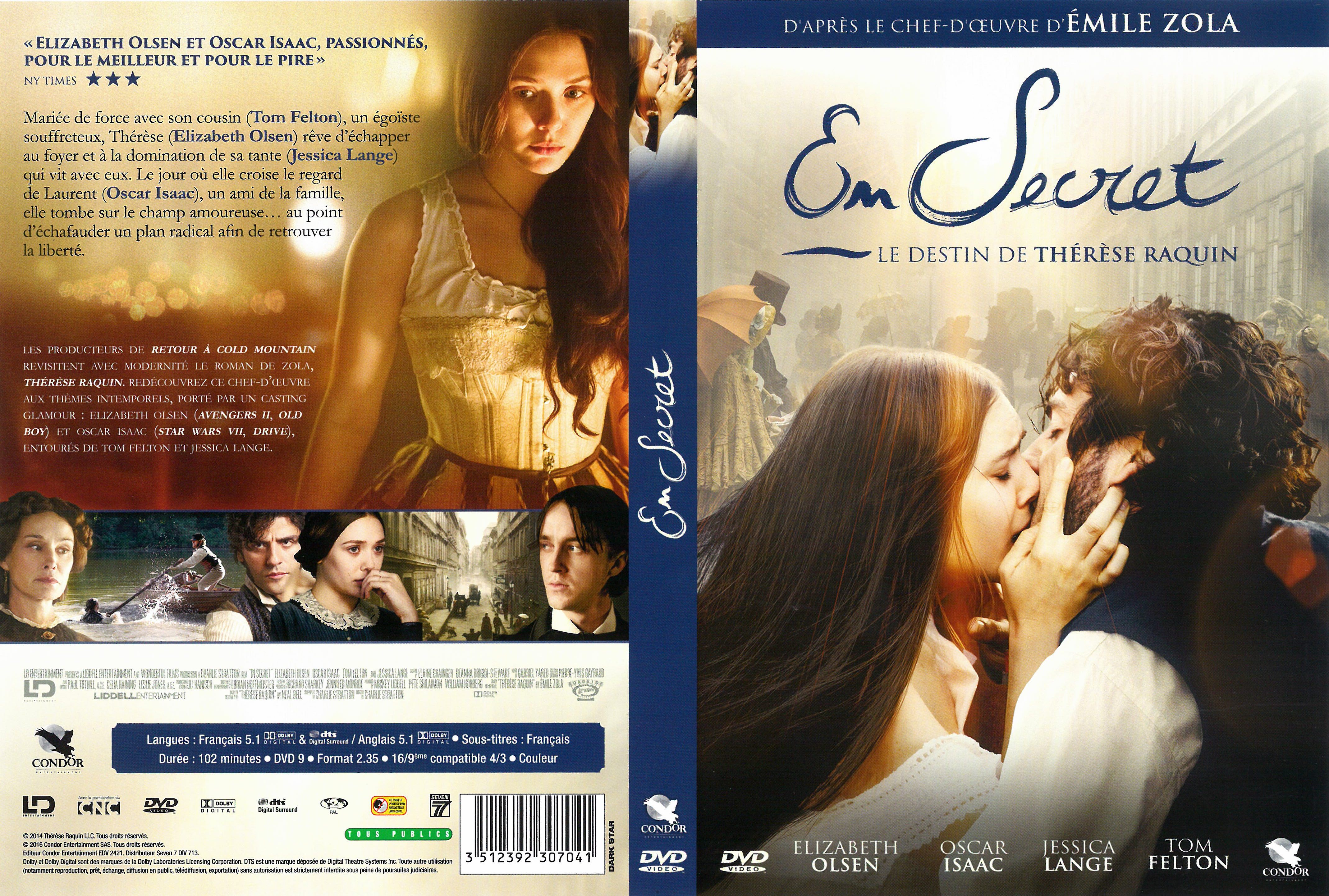 Jaquette DVD En secret (2014)
