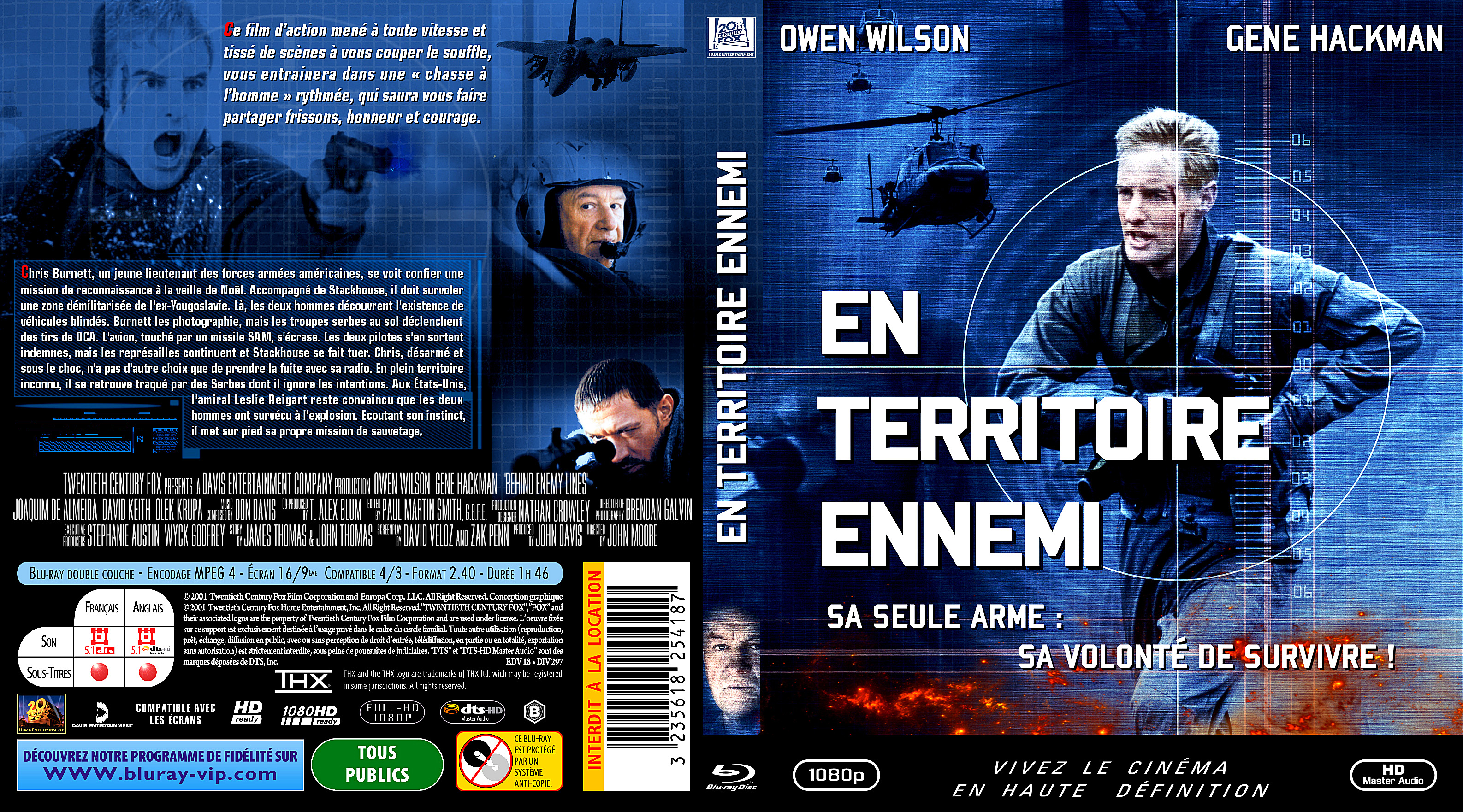 Jaquette DVD En territoire ennemi custom (BLU-RAY)