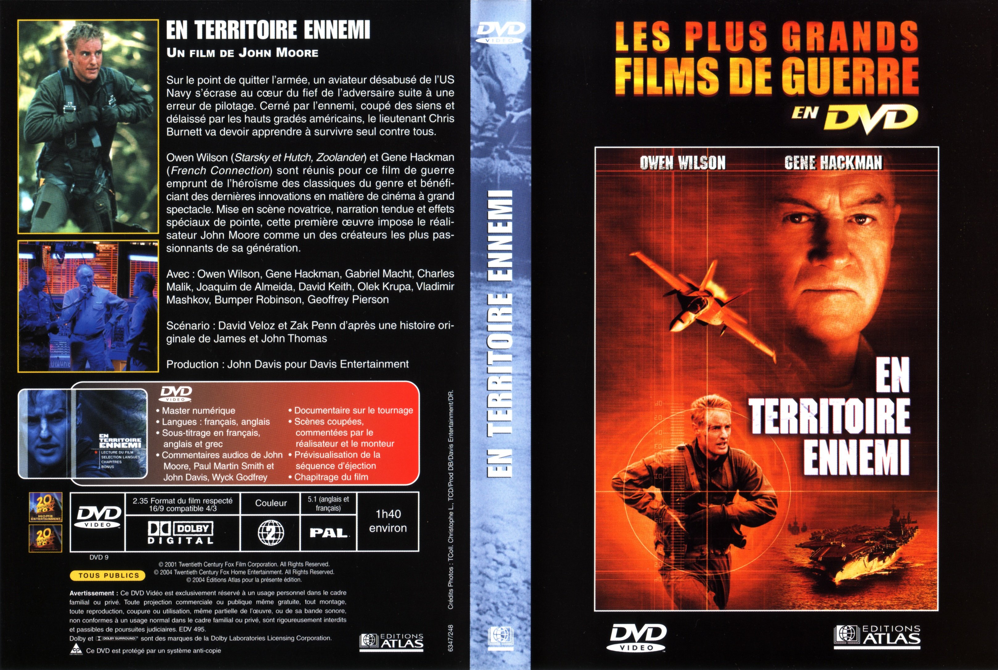 Jaquette DVD En territoire ennemi v2