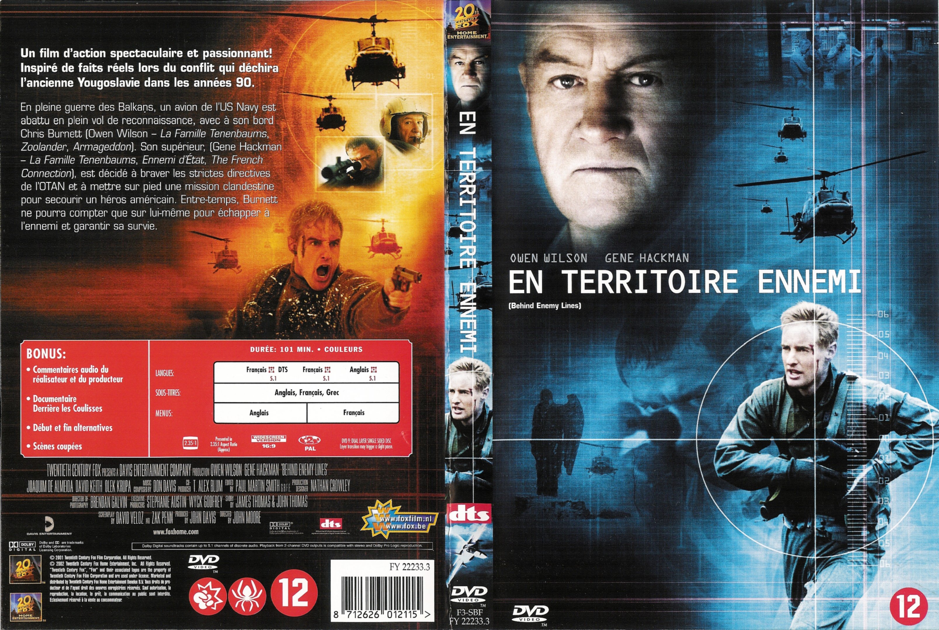Jaquette DVD En territoire ennemi v3