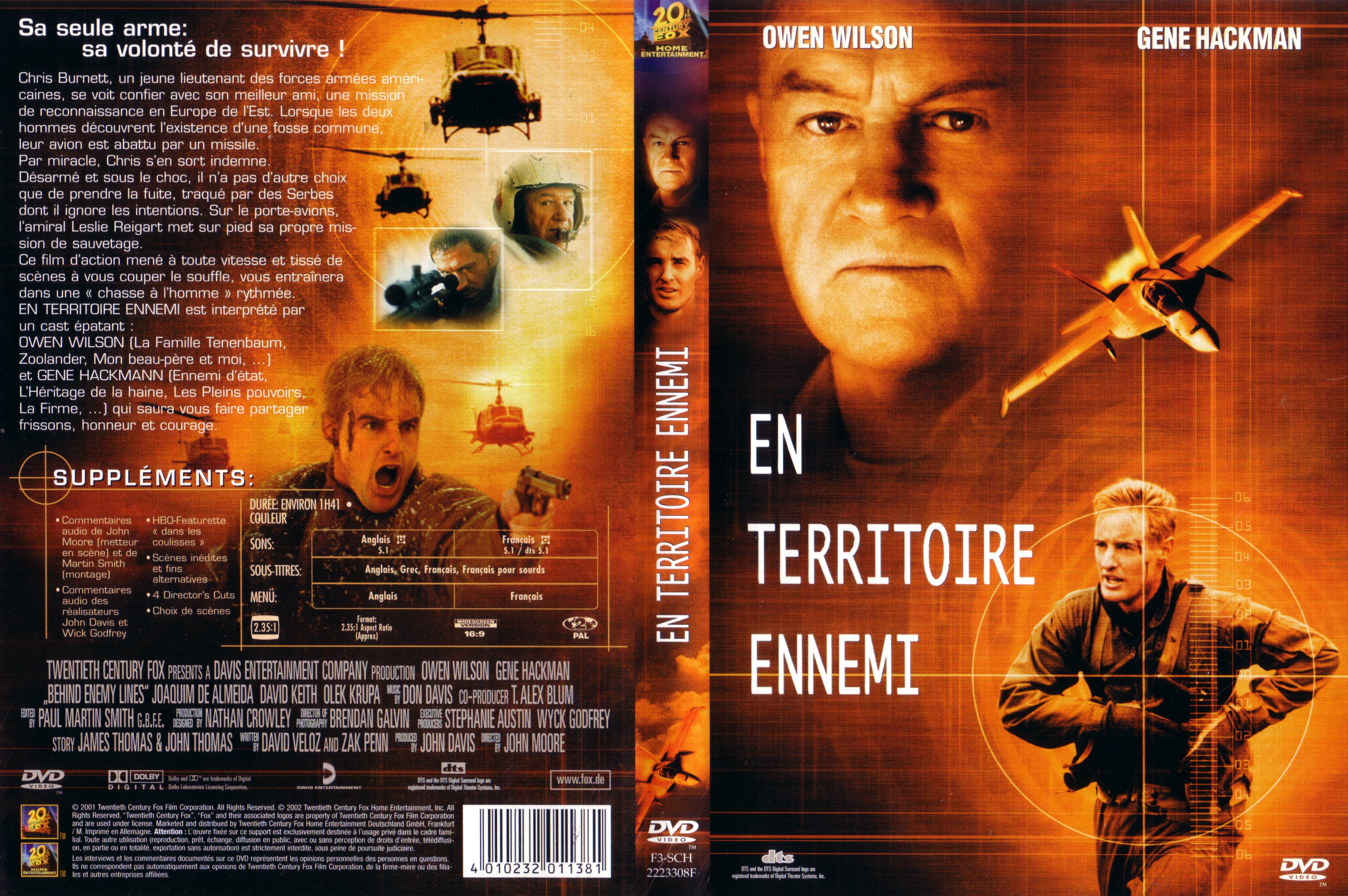 Jaquette DVD En territoire ennemi v4