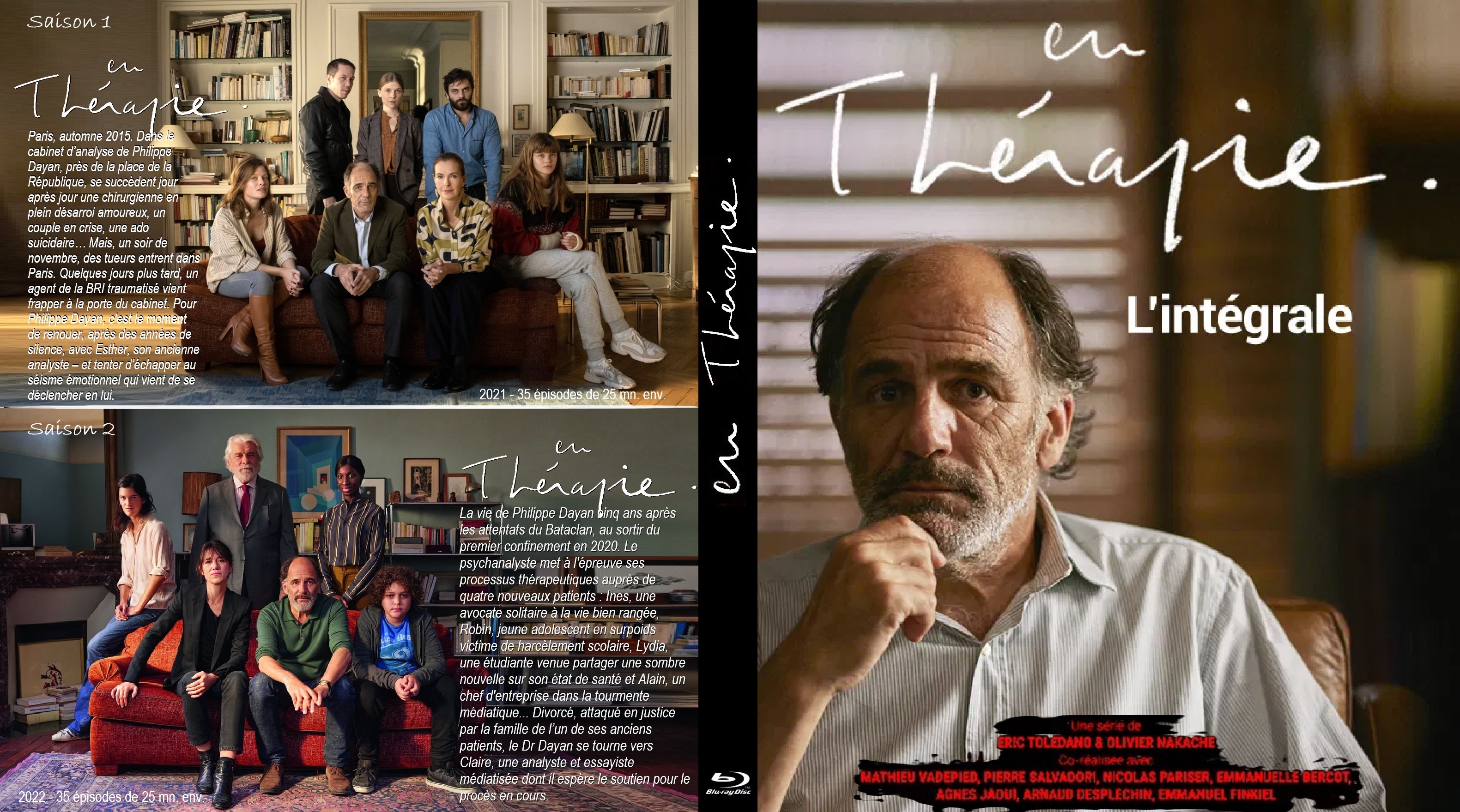 Jaquette DVD En therapie saisons 1 & 2 custom (BLU-RAY)