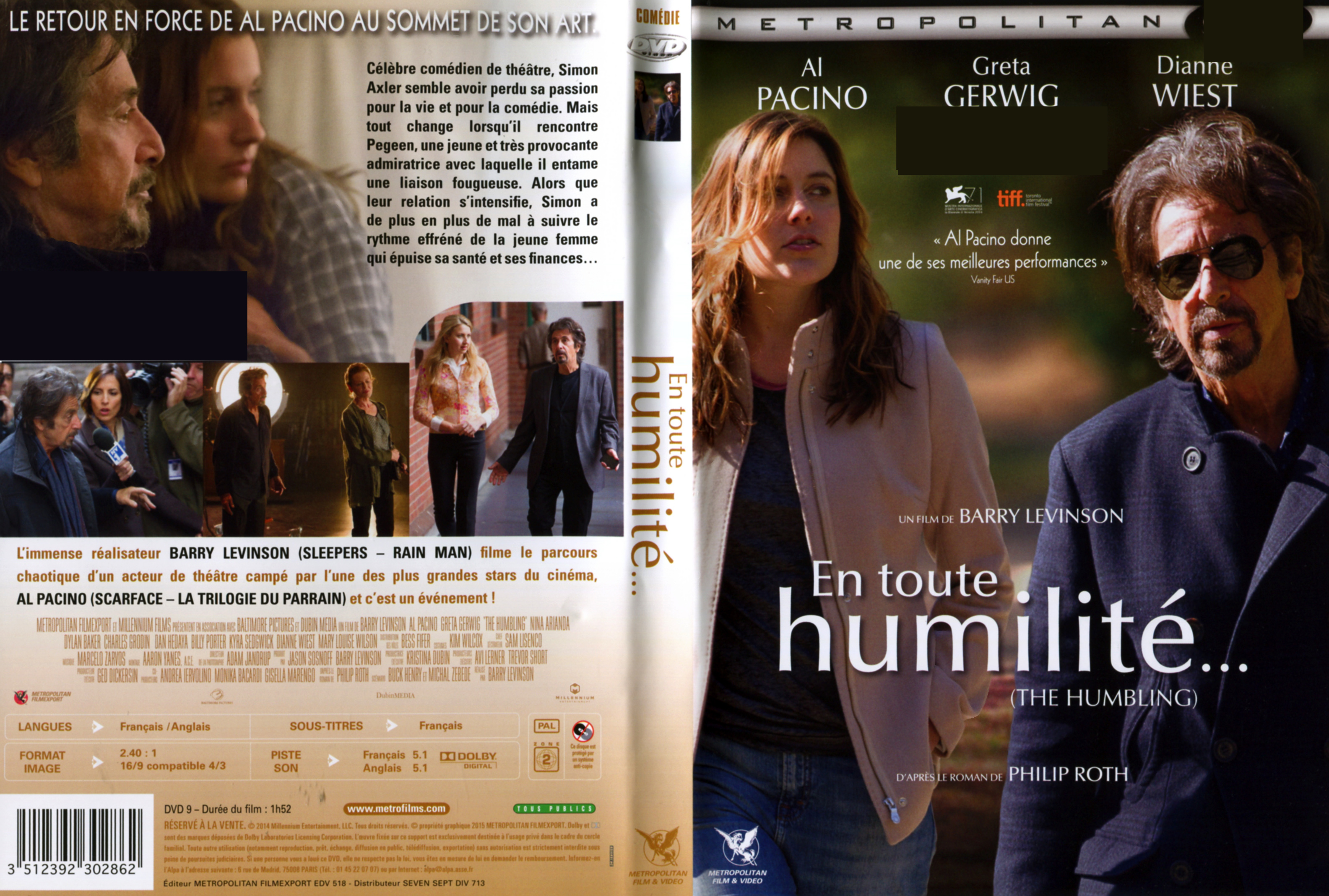 Jaquette DVD En toute humilit The Humbling