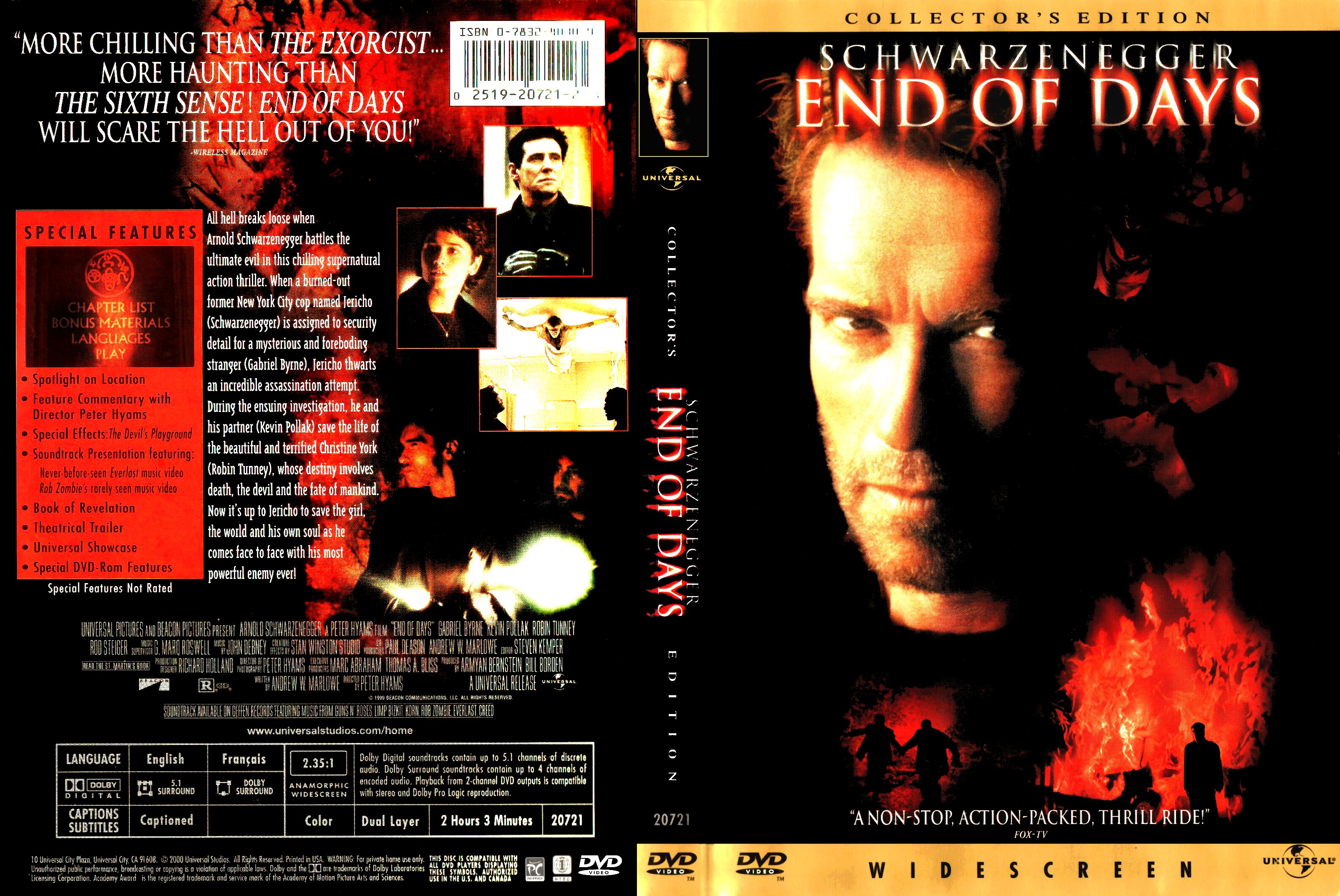 Jaquette DVD End Of Days Zone 1