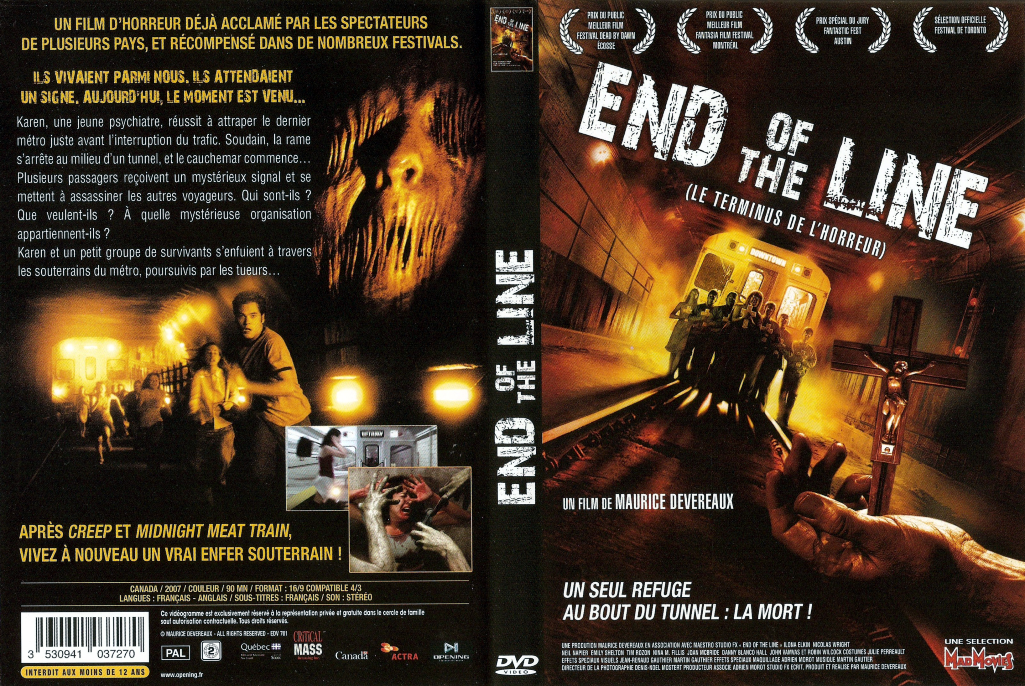 Jaquette DVD End of the line (2008)