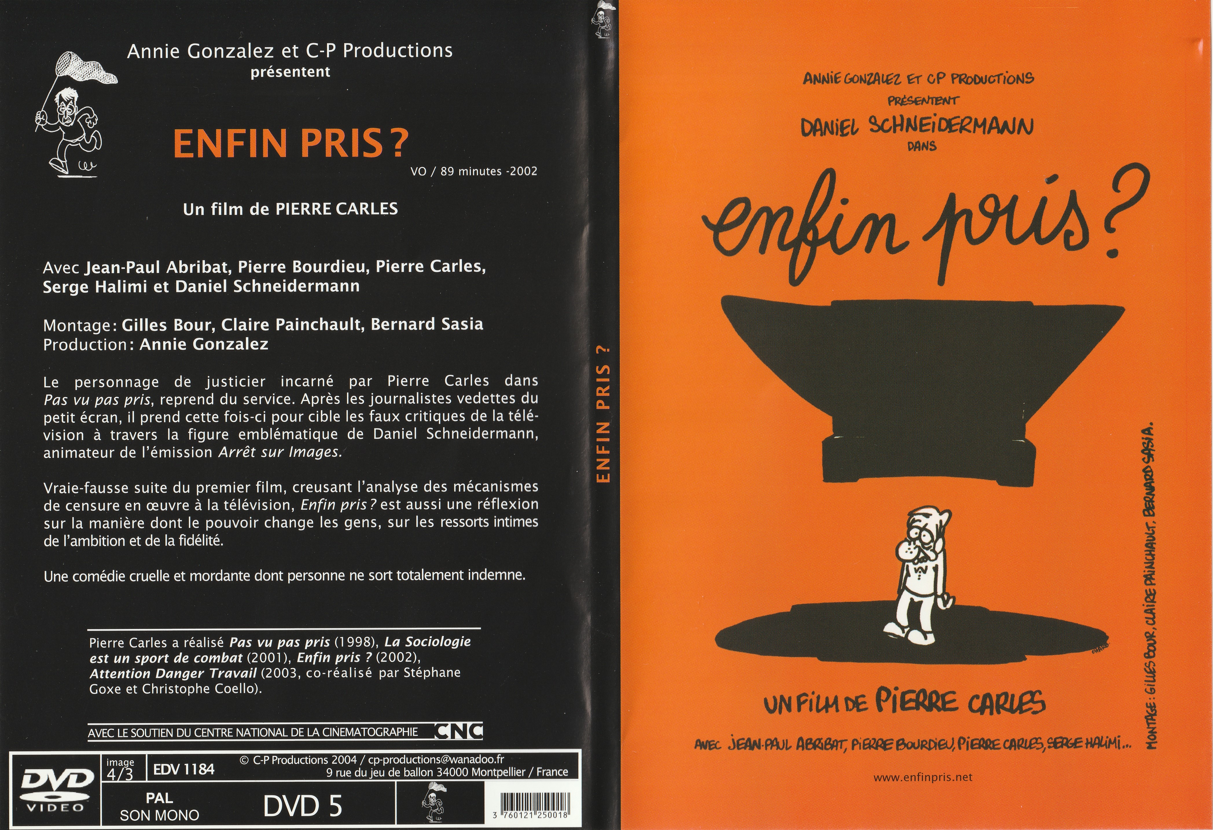 Jaquette DVD Enfin pris