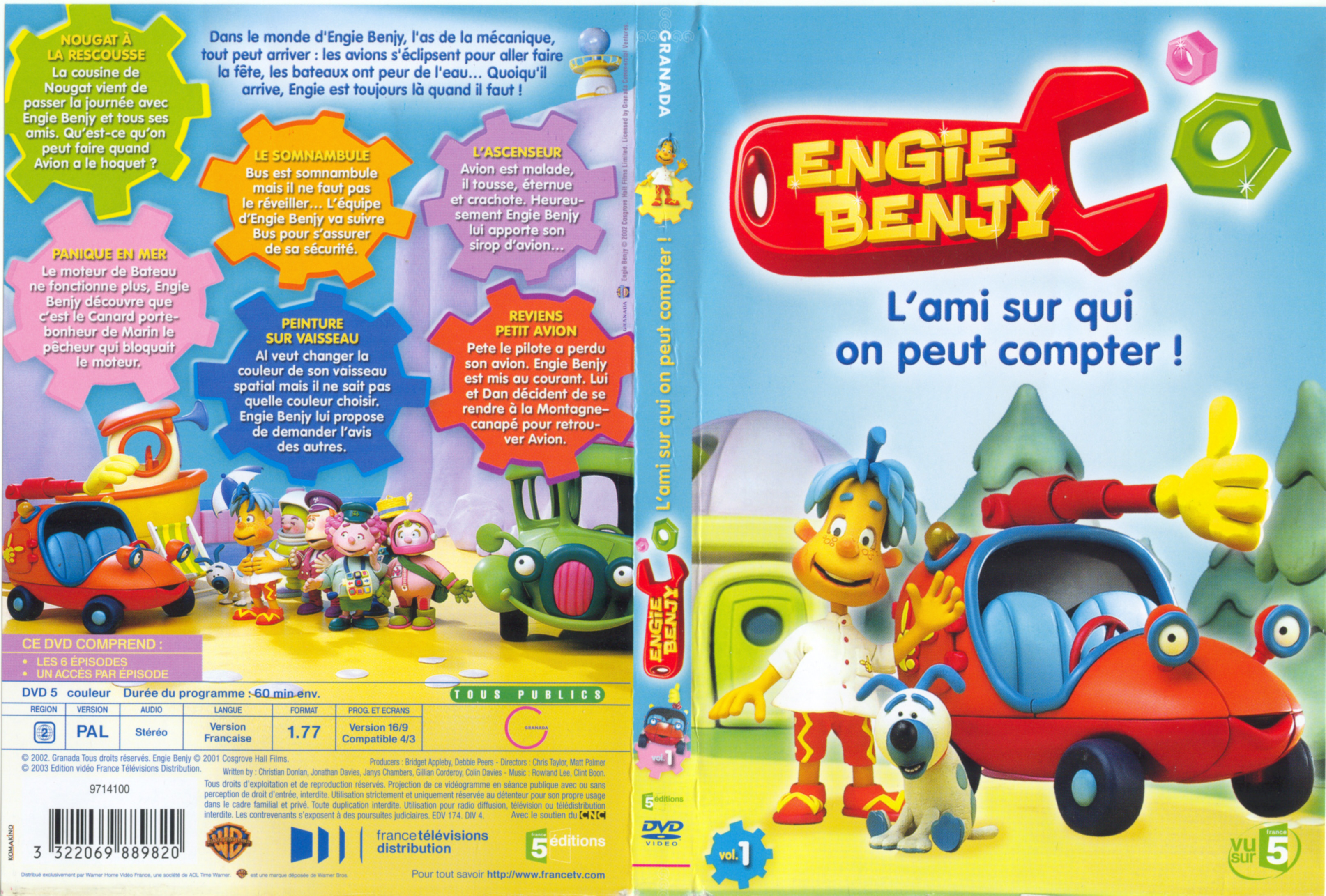 Jaquette DVD Engie benjy vol 01