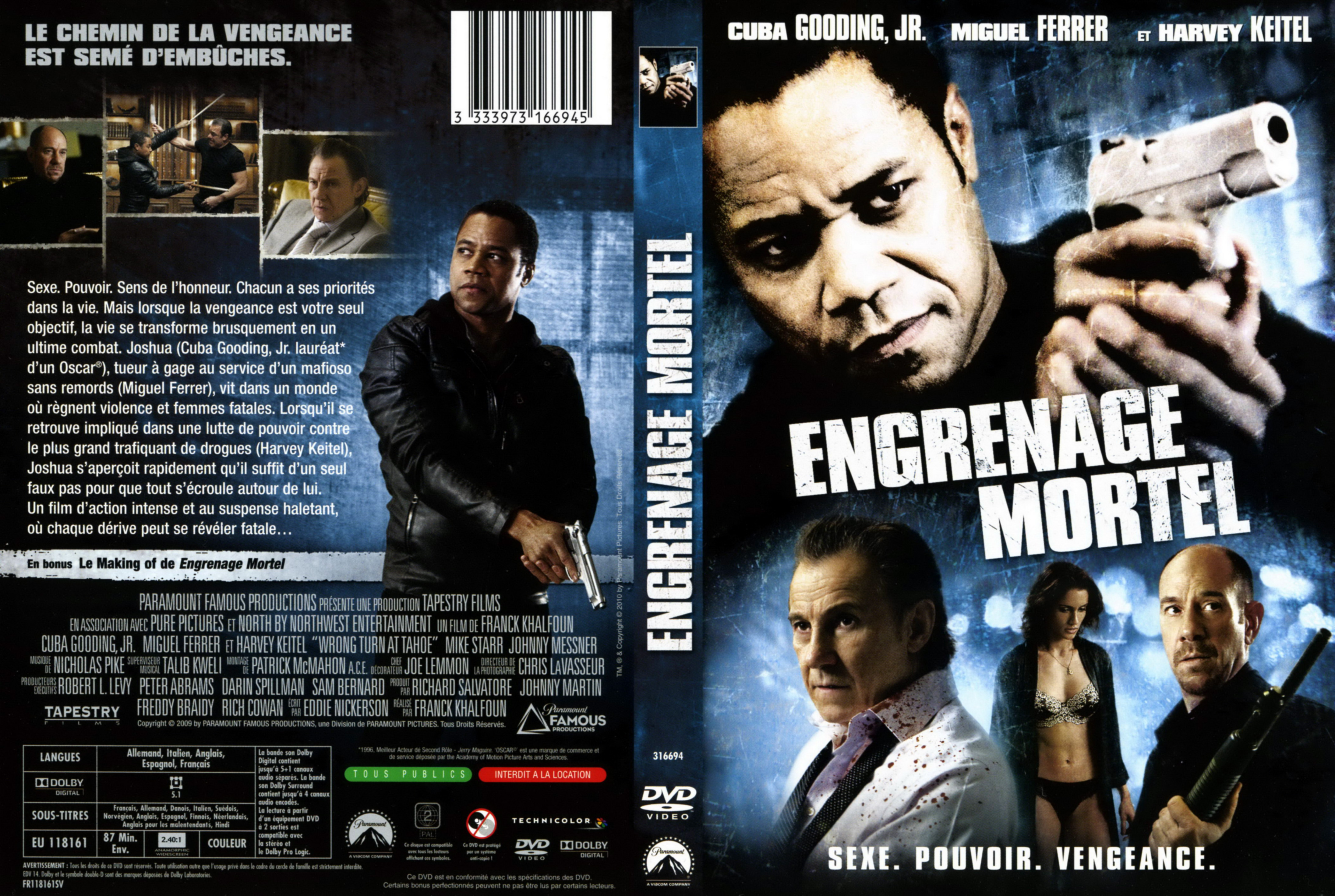 Jaquette DVD Engrenage mortel (2009)